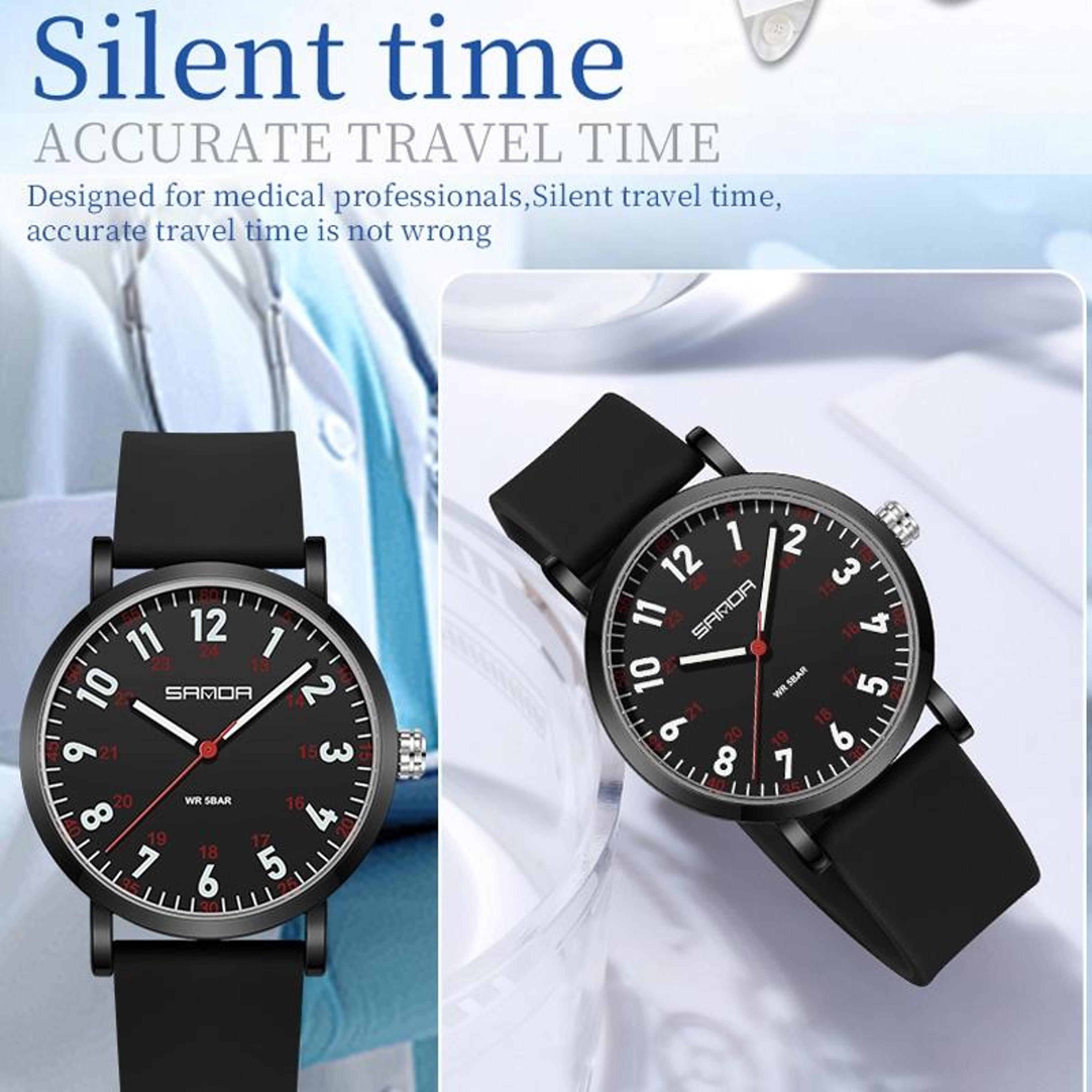 SANDA Womens Quartz Watch Minimalist Casual Water Resistant Watch With Soft Silicone Strap 6