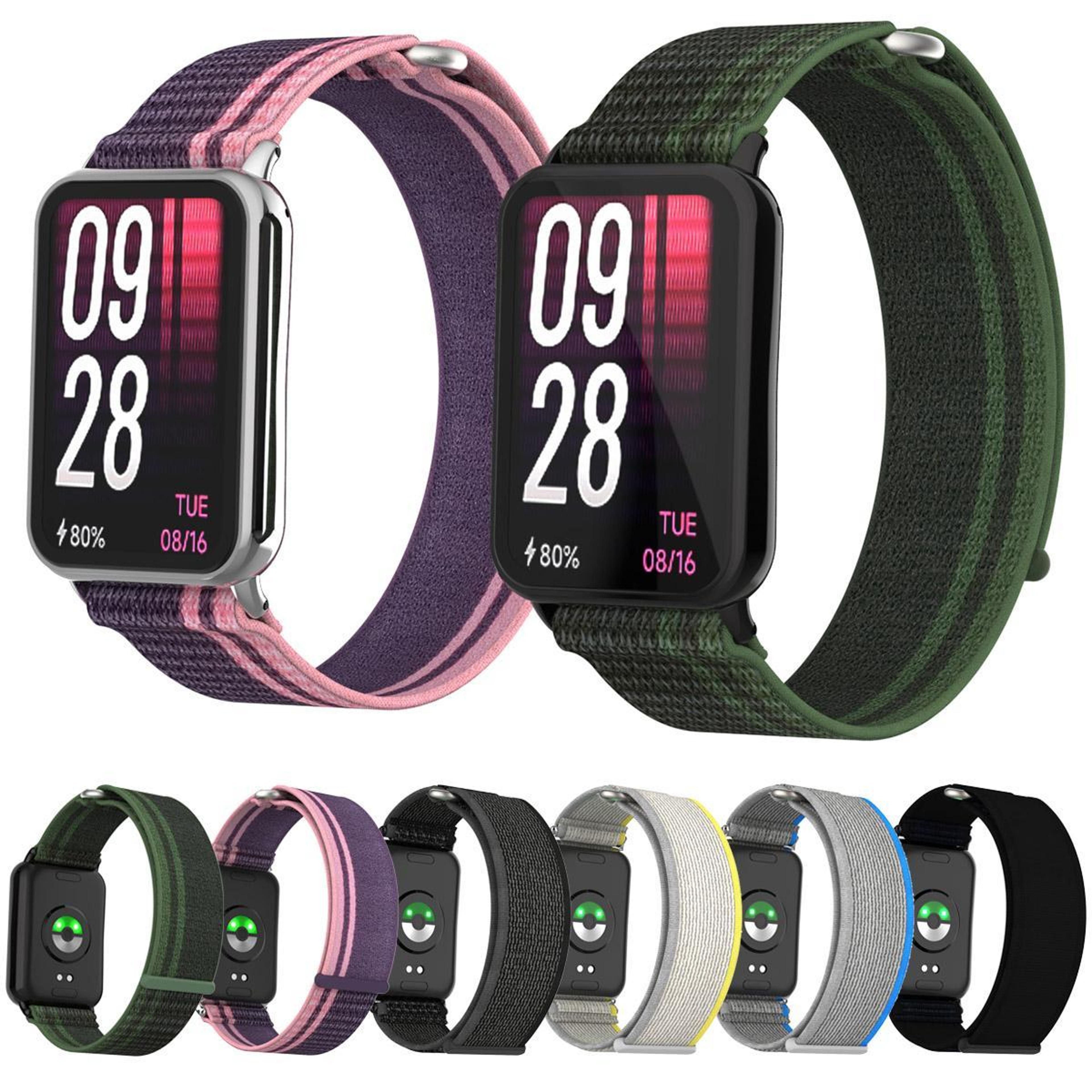 Nylon Loop Watch Band For Xiaomi Band 10 Pro Redmi Watch 6 5 Adjustable Hook And Loop Strap 8