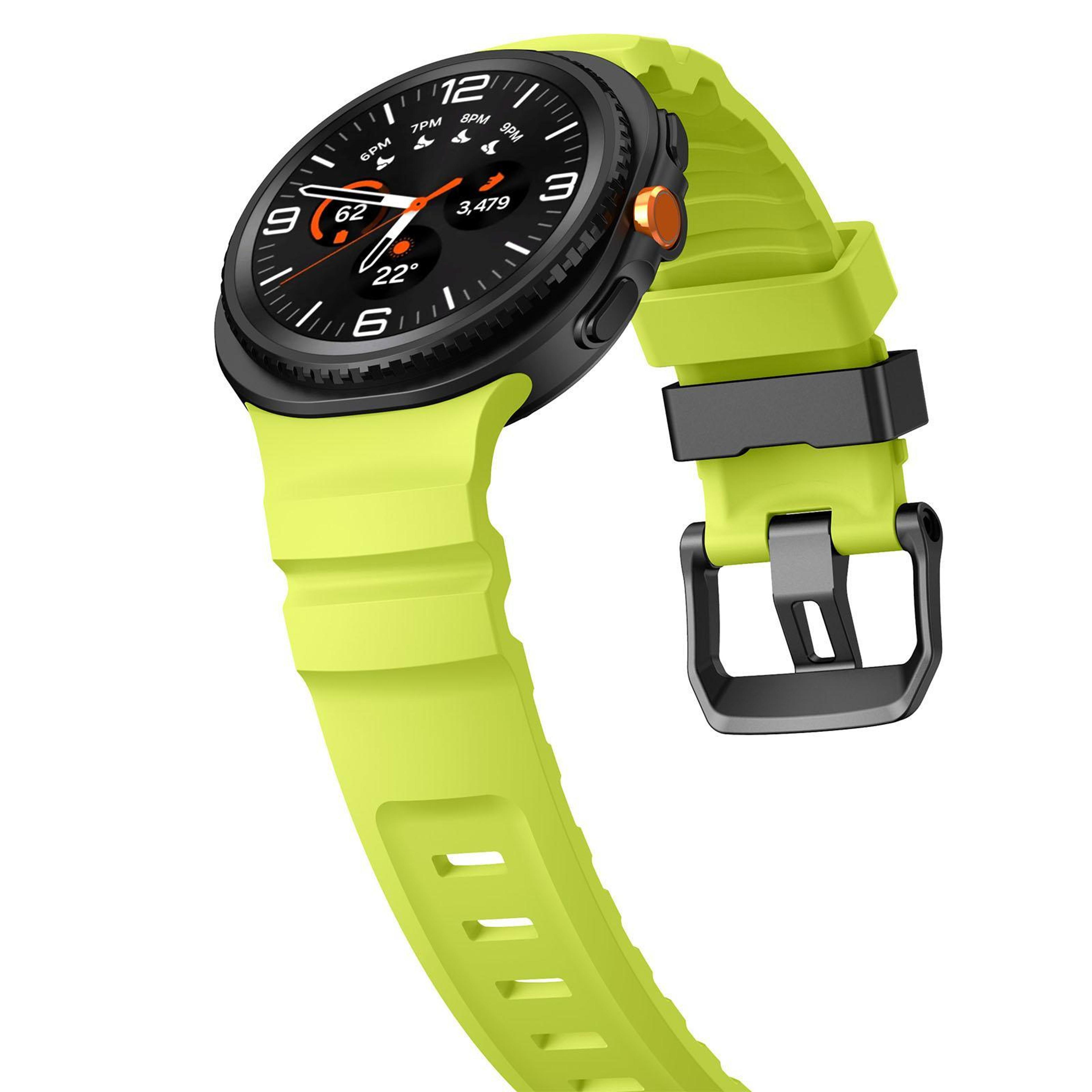 Samsung Galaxy Watch8 Watch8 Classic Silicone Watch Band Adjustable Sports Watch Strap With Black B 8