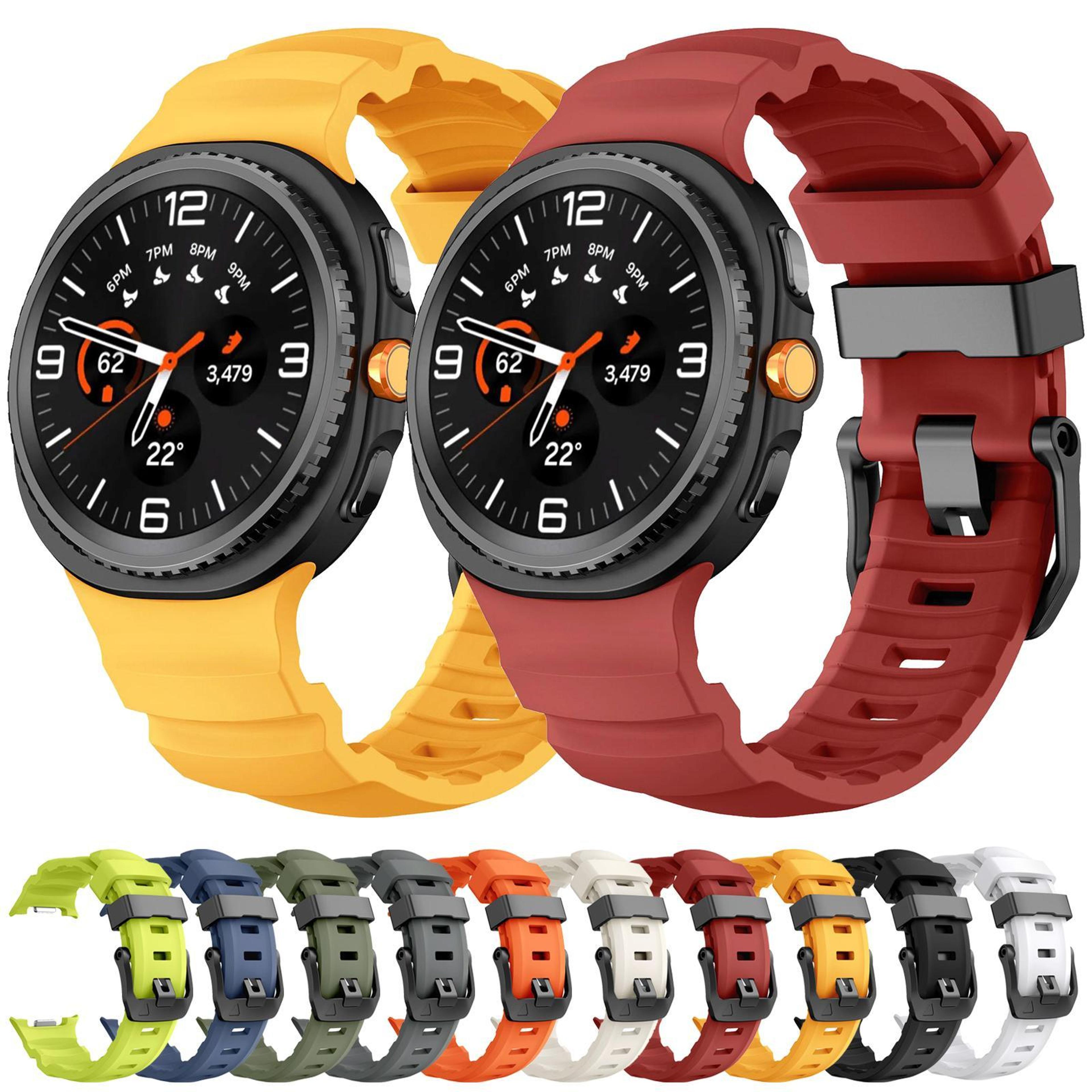 Samsung Galaxy Watch8 Watch8 Classic Silicone Watch Band Adjustable Sports Watch Strap With Black B 13
