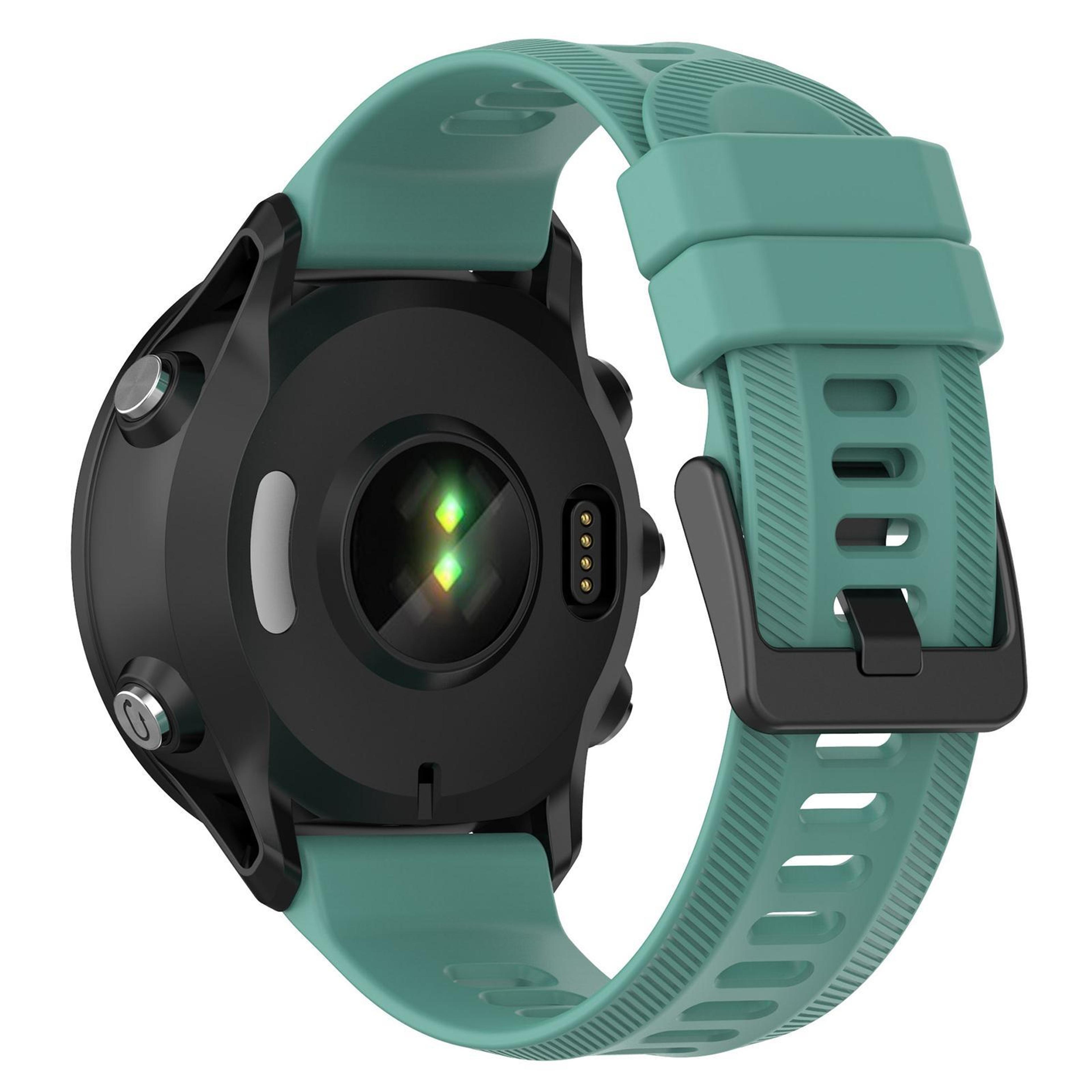 Garmin Forerunner 955 Silicone Watch Band Soft Adjustable Replacement Strap With Black Buckle 4