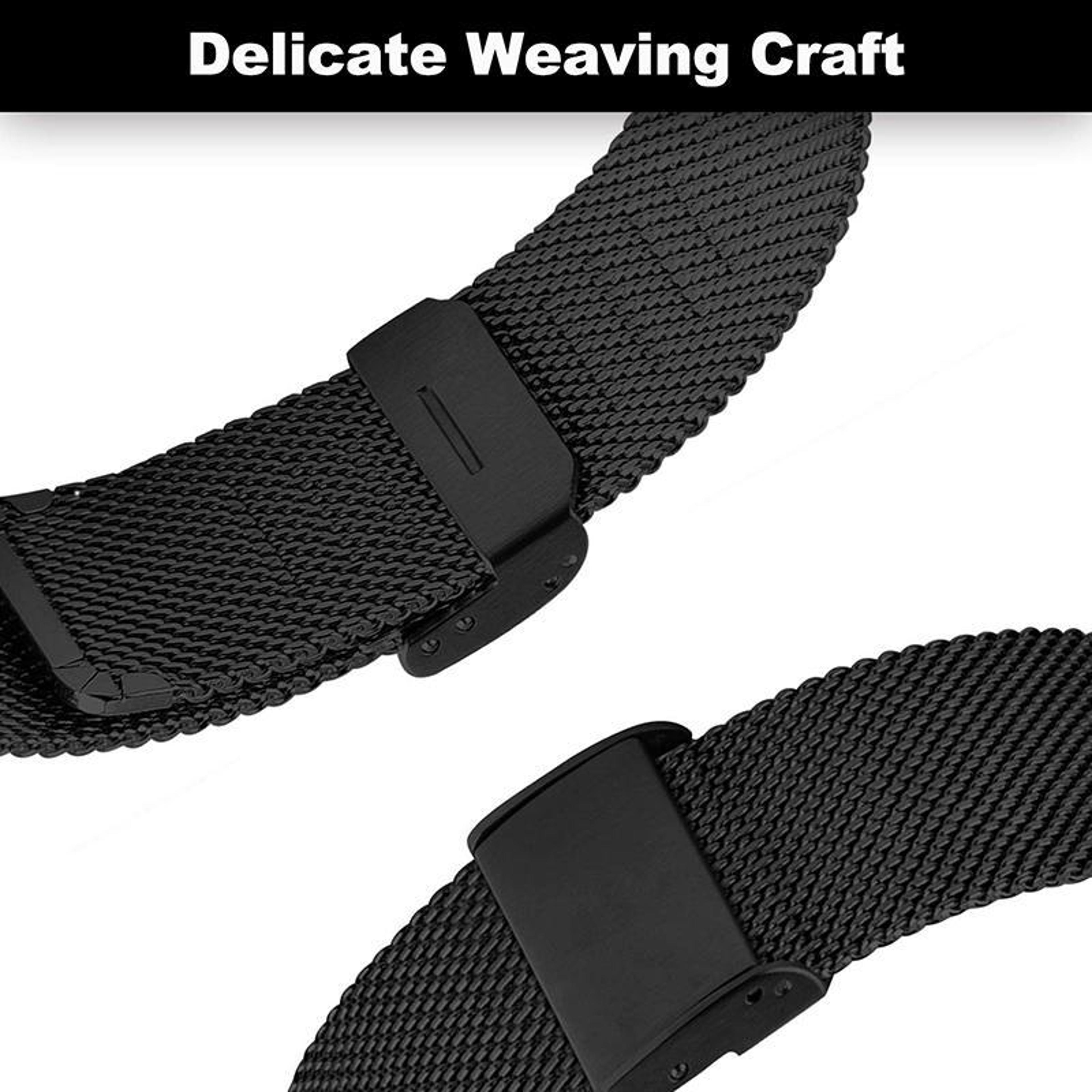 Amazfit T Rex Pro Stainless Steel Watch Band Fine Mesh Adjustable Metal Strap 2