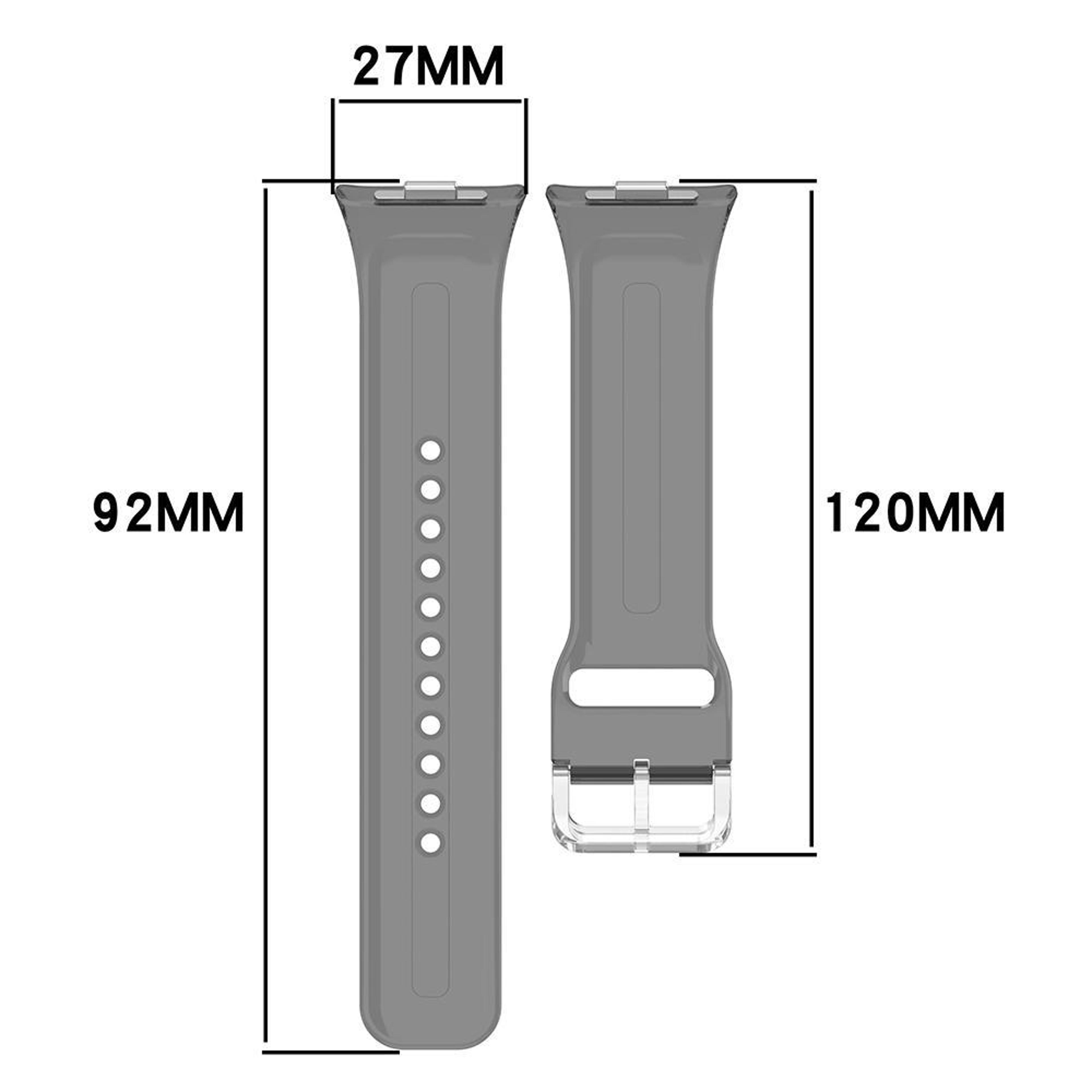 Color Changing TPU Watch Band For Xiaomi Band 10 Pro Redmi Watch 6 5 4 Soft Replacement Strap 9