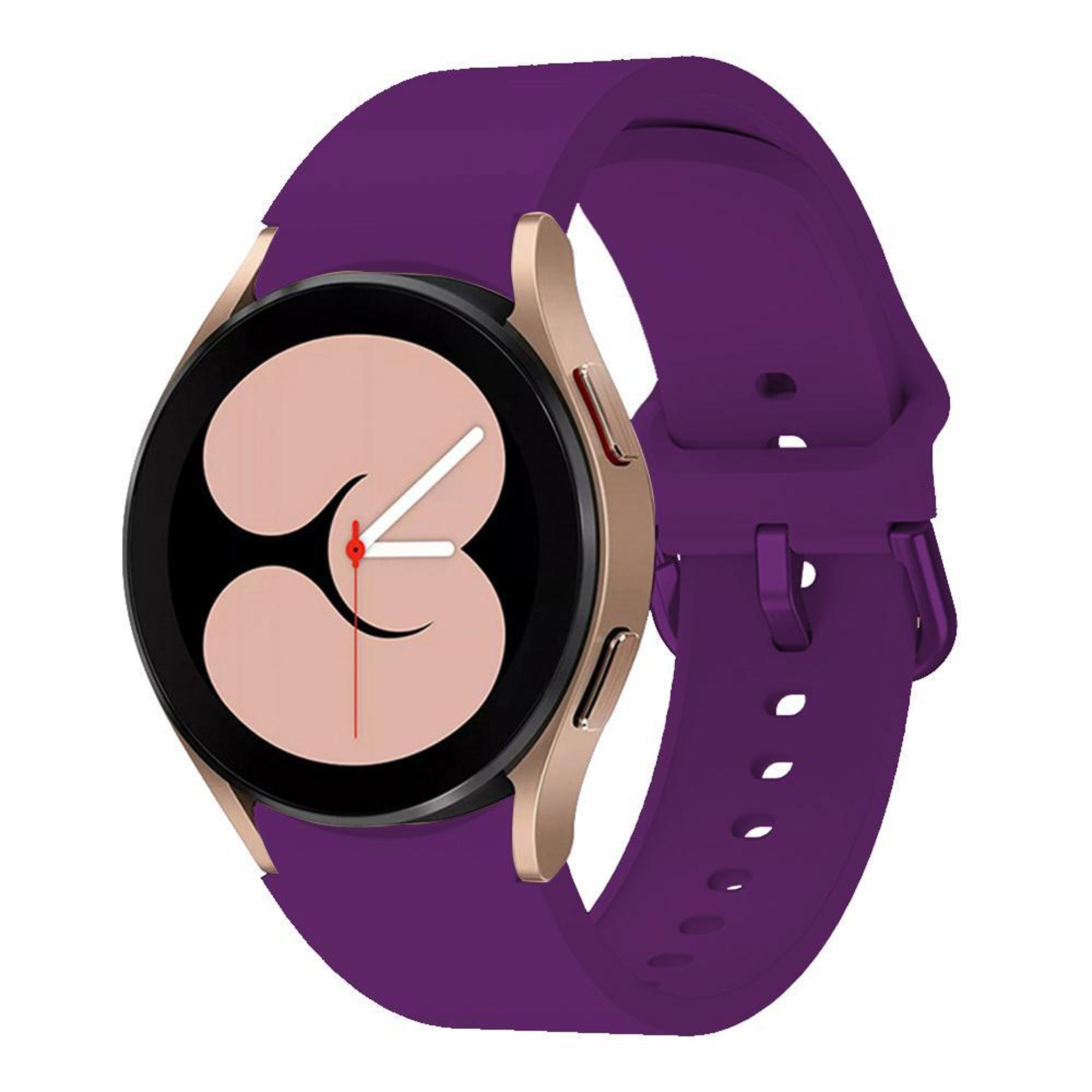 Kalebol Silicone Watch Band For Samsung Galaxy Watch 7 6 5 4 Soft Sport Replacement Strap With Meta 23