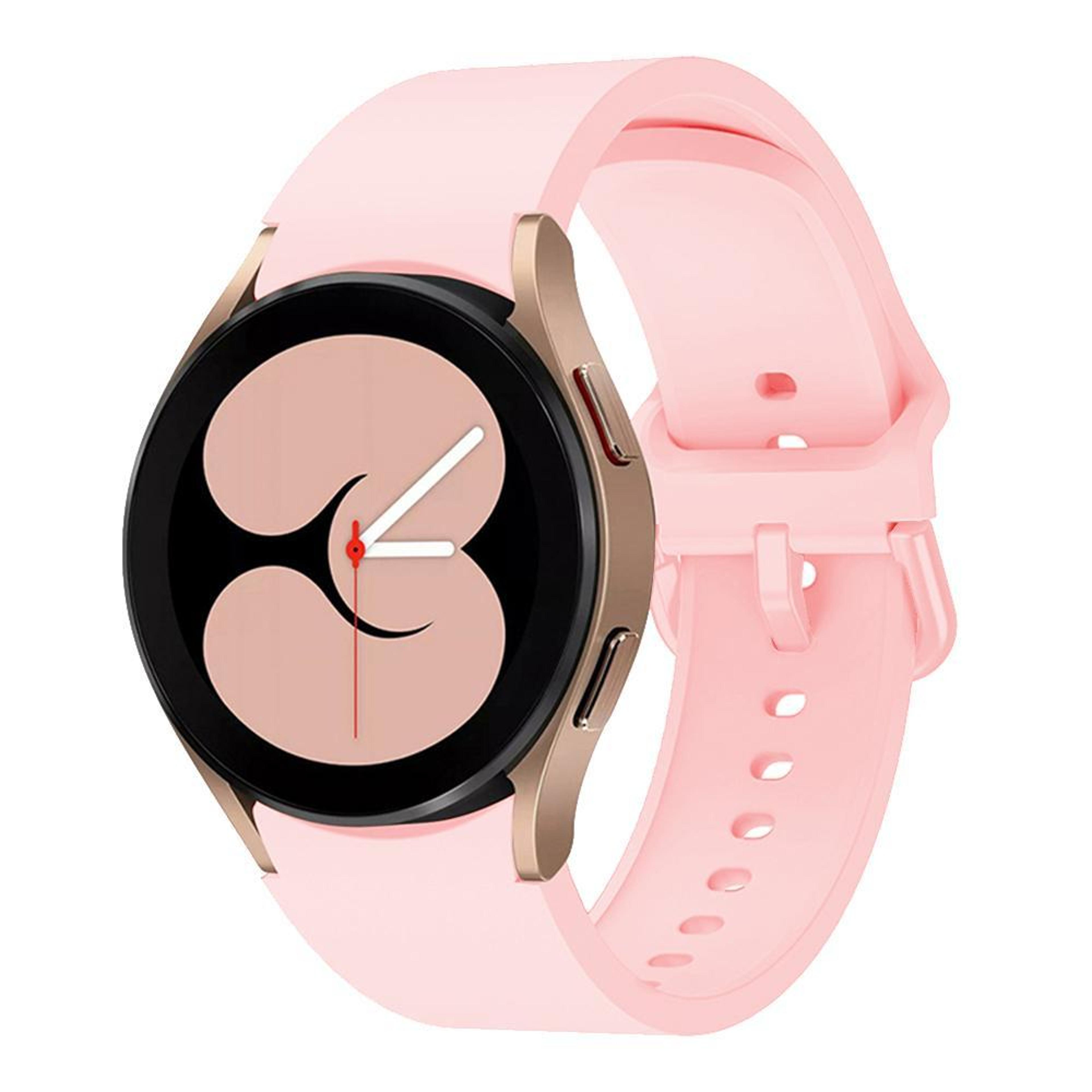 Kalebol Silicone Watch Band For Samsung Galaxy Watch 7 6 5 4 Soft Sport Replacement Strap With Meta 24