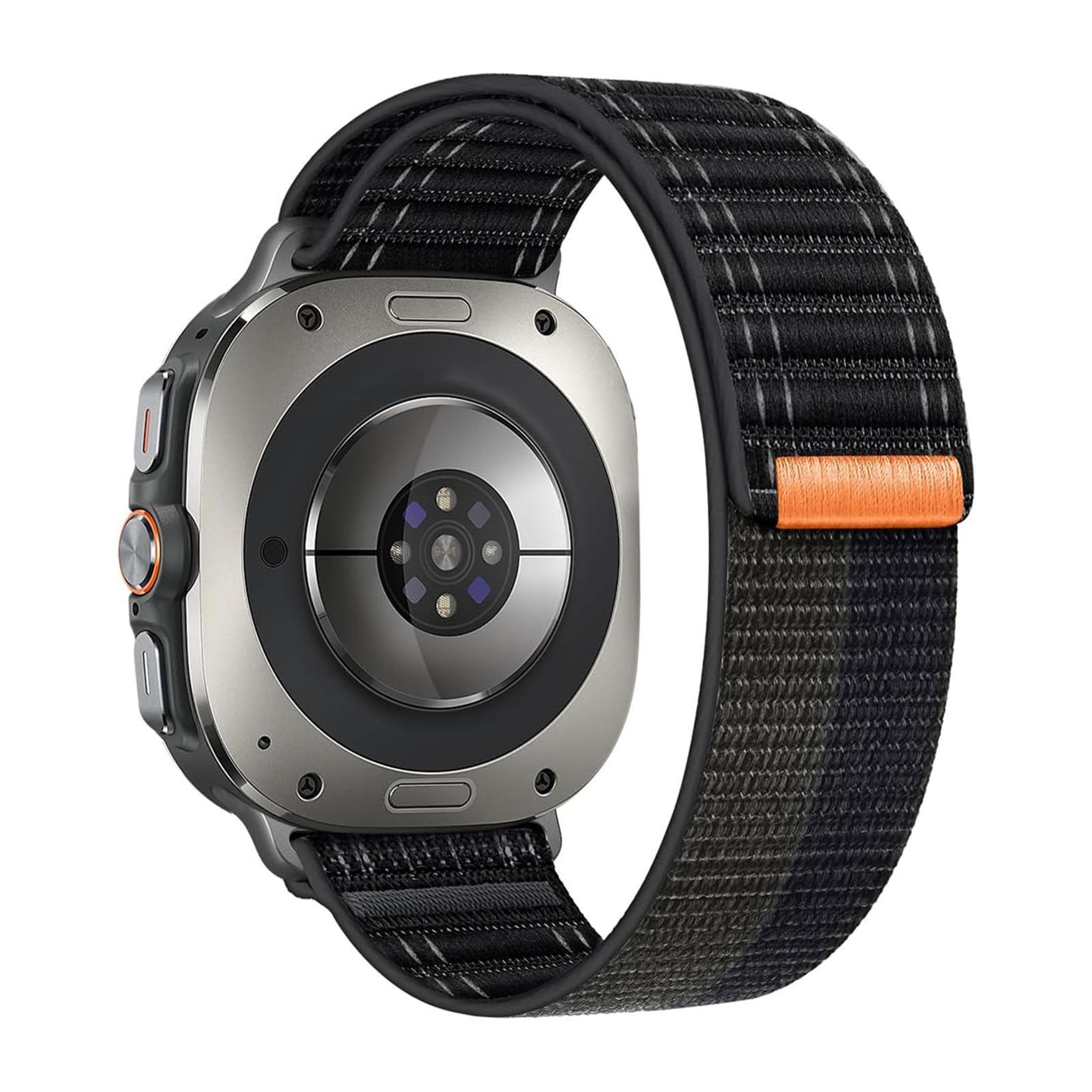 Samsung Galaxy Watch Ultra 47mm Nylon Watch Band Hook And Loop Adjustable Sport Strap 6