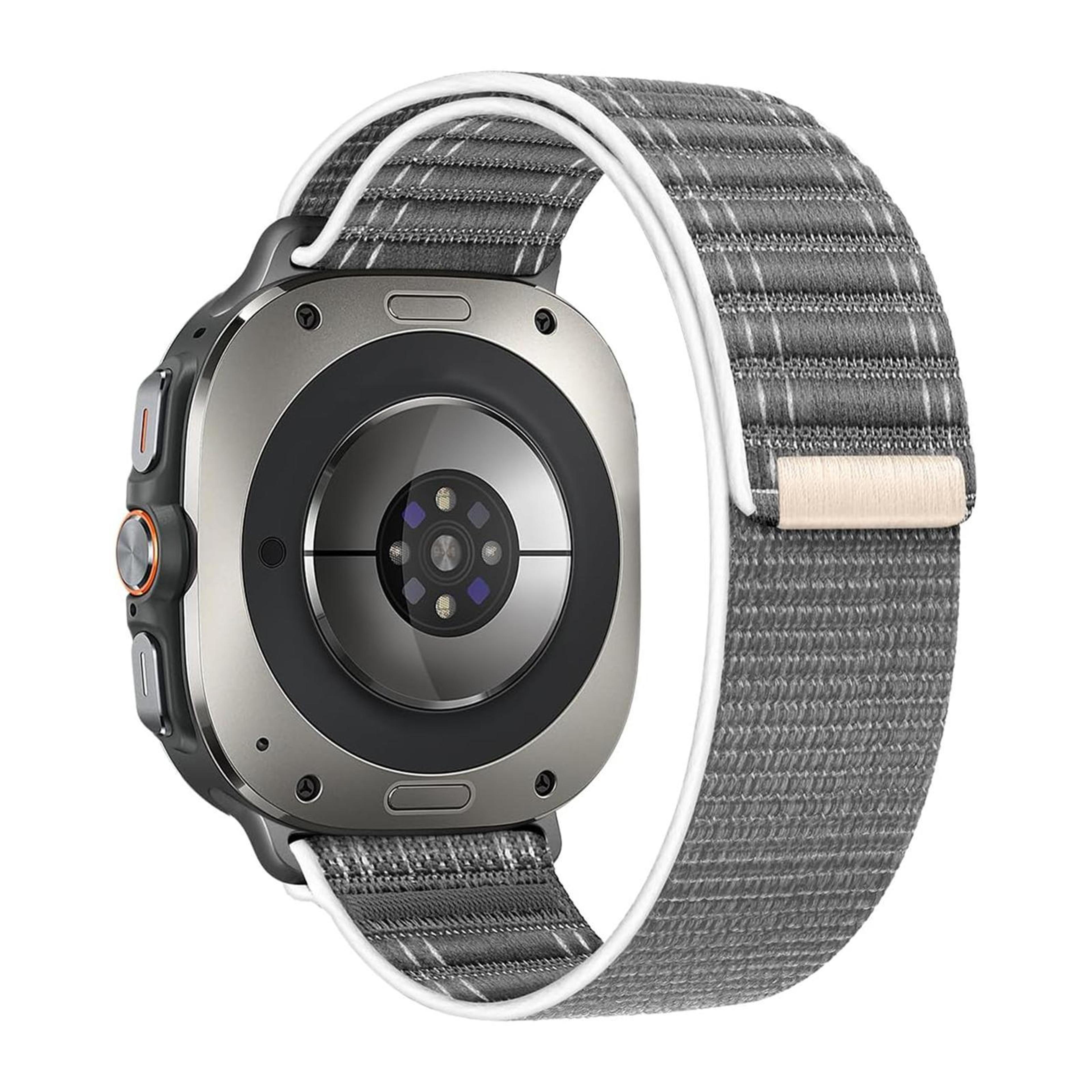 Samsung Galaxy Watch Ultra 47mm Nylon Watch Band Hook And Loop Adjustable Sport Strap 7
