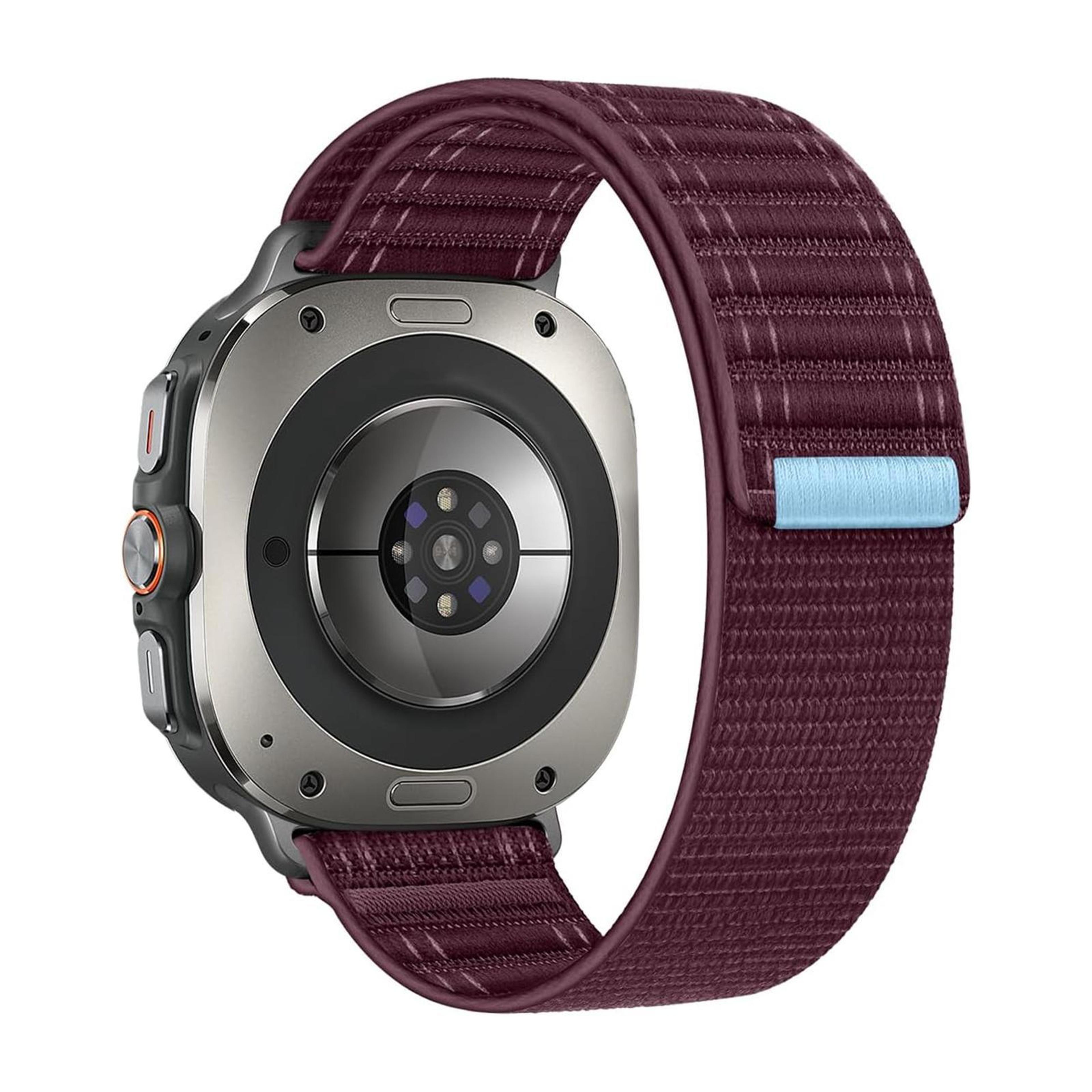 Samsung Galaxy Watch Ultra 47mm Nylon Watch Band Hook And Loop Adjustable Sport Strap 9