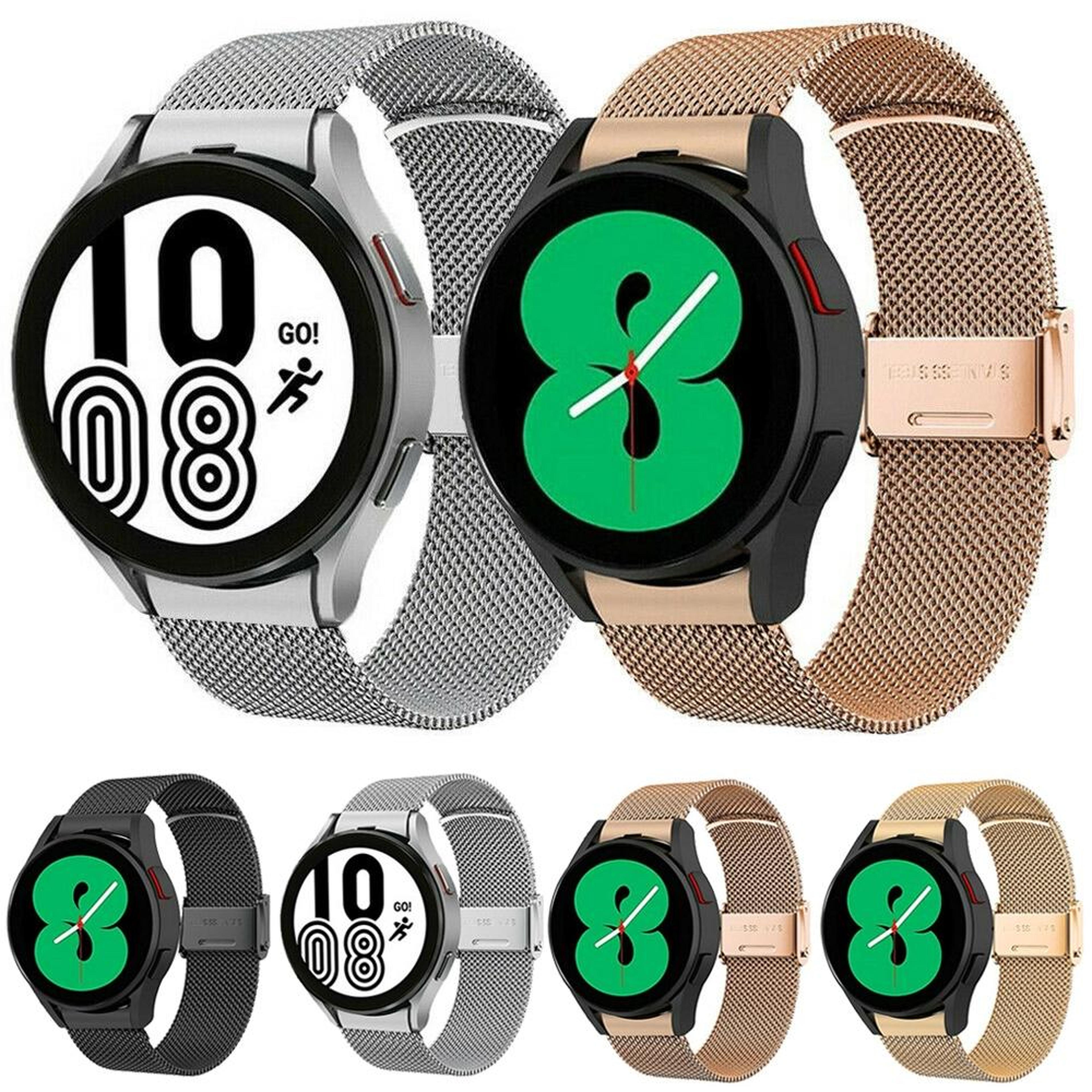 Samsung Galaxy Watch4 40mm 44mm Milanese Watch Band Stainless Steel Magnetic Mesh Strap 7