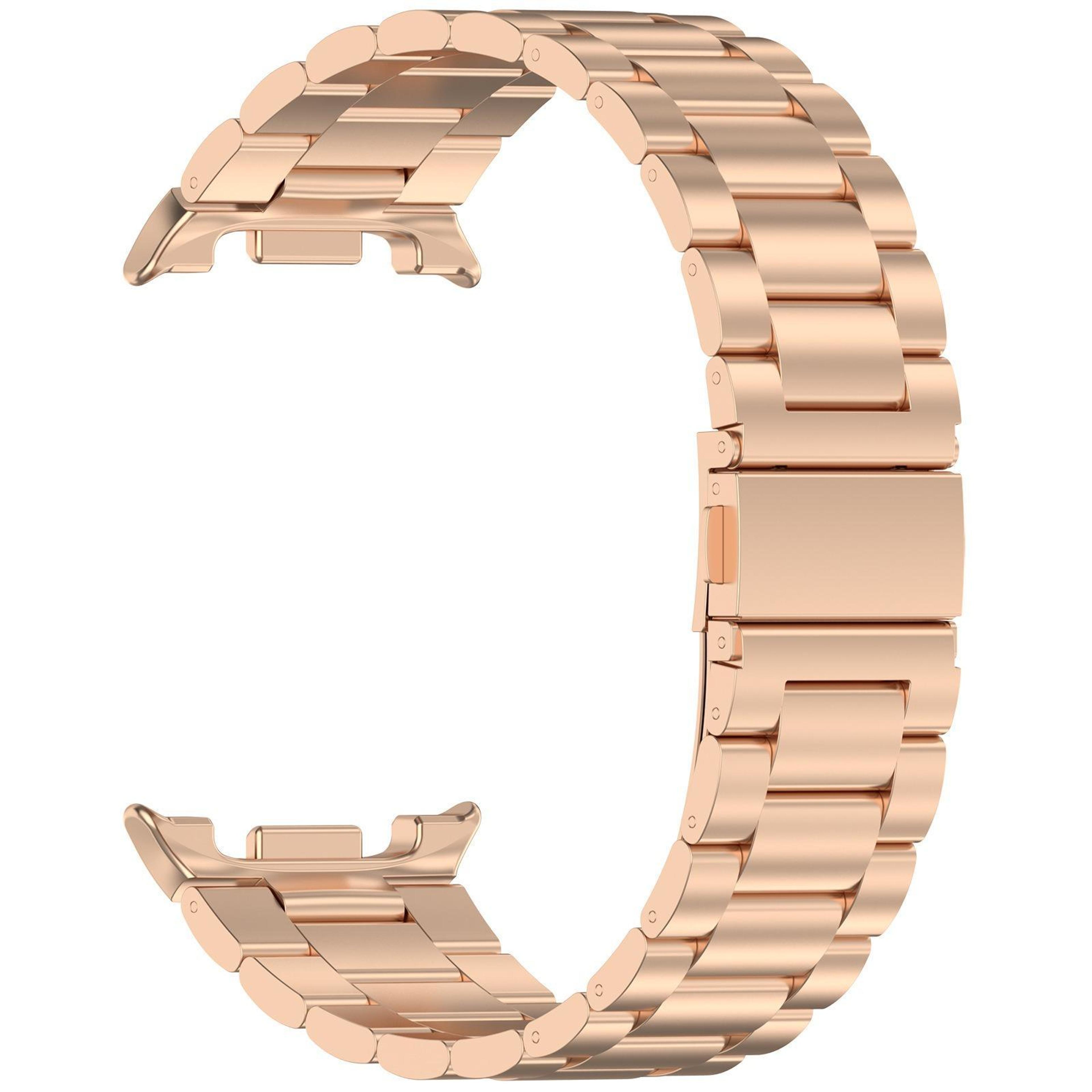 Samsung Galaxy Watch8 Classic Stainless Steel Watch Band Slim Three Bead Metal Replacement Strap 2