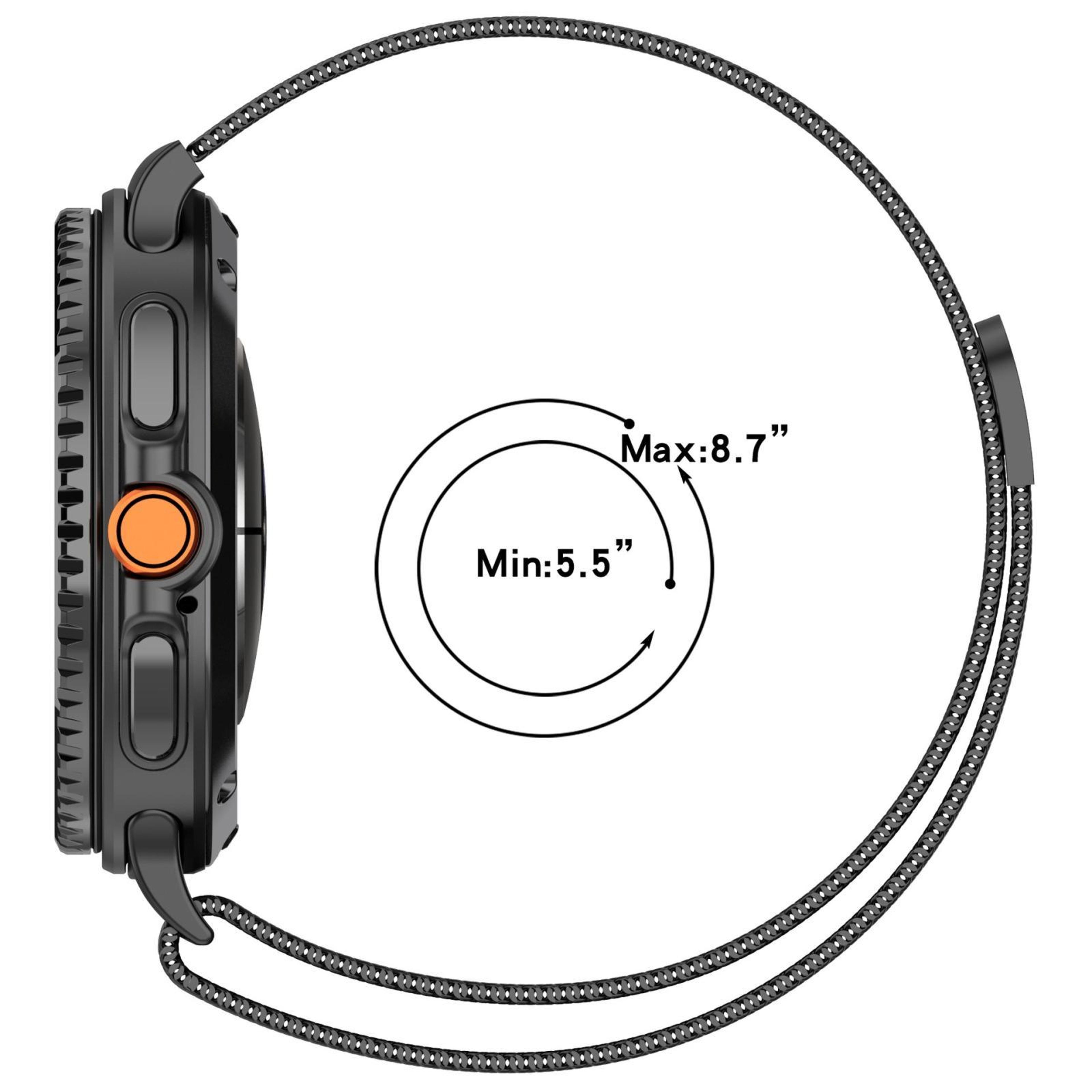 Samsung Galaxy Watch8 Classic Milanese Loop Band Magnetic Stainless Steel Watch Band 6