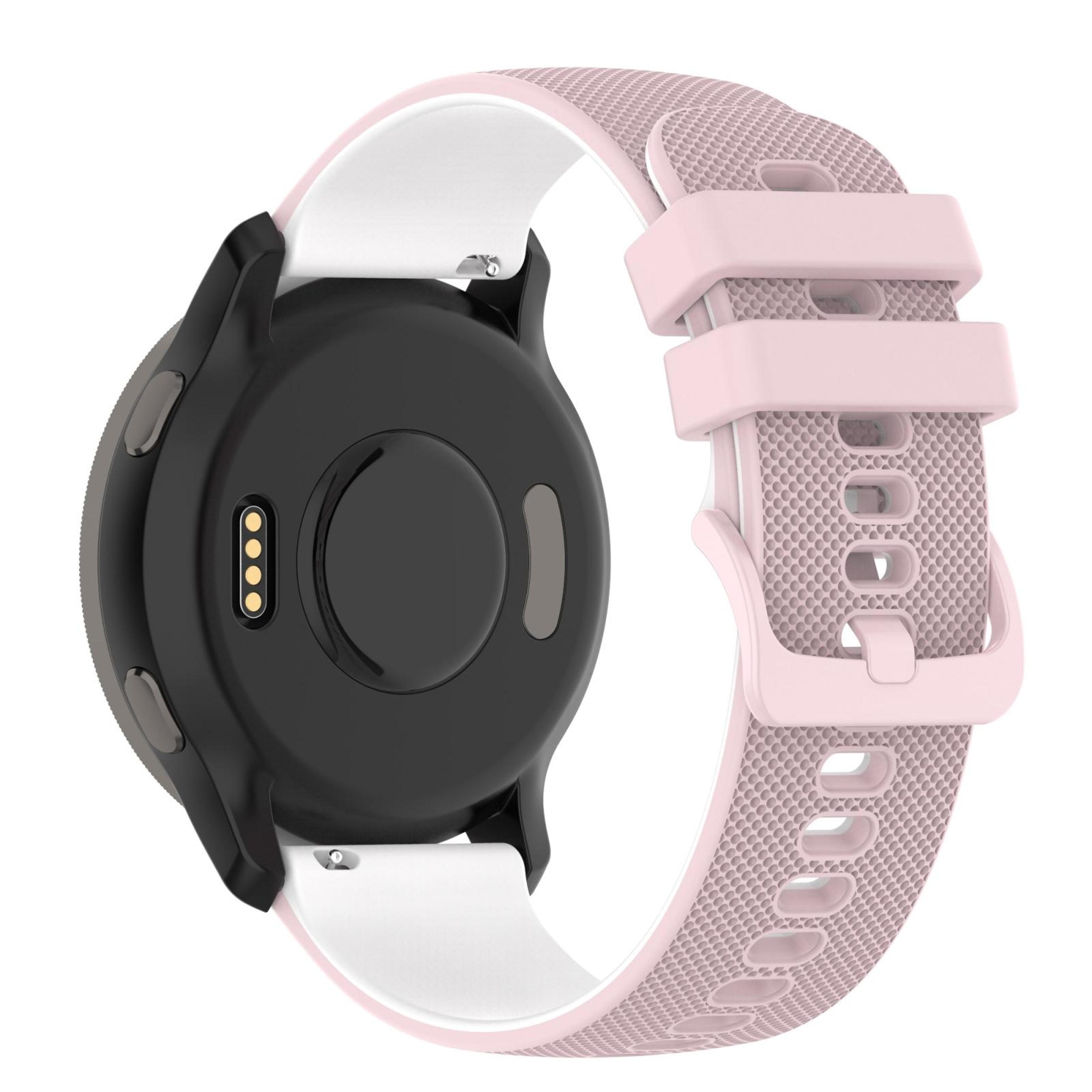 Suunto 5 Peak Silicone Watch Band Two Color Plaid Texture Replacement Watch Strap 22mm 11