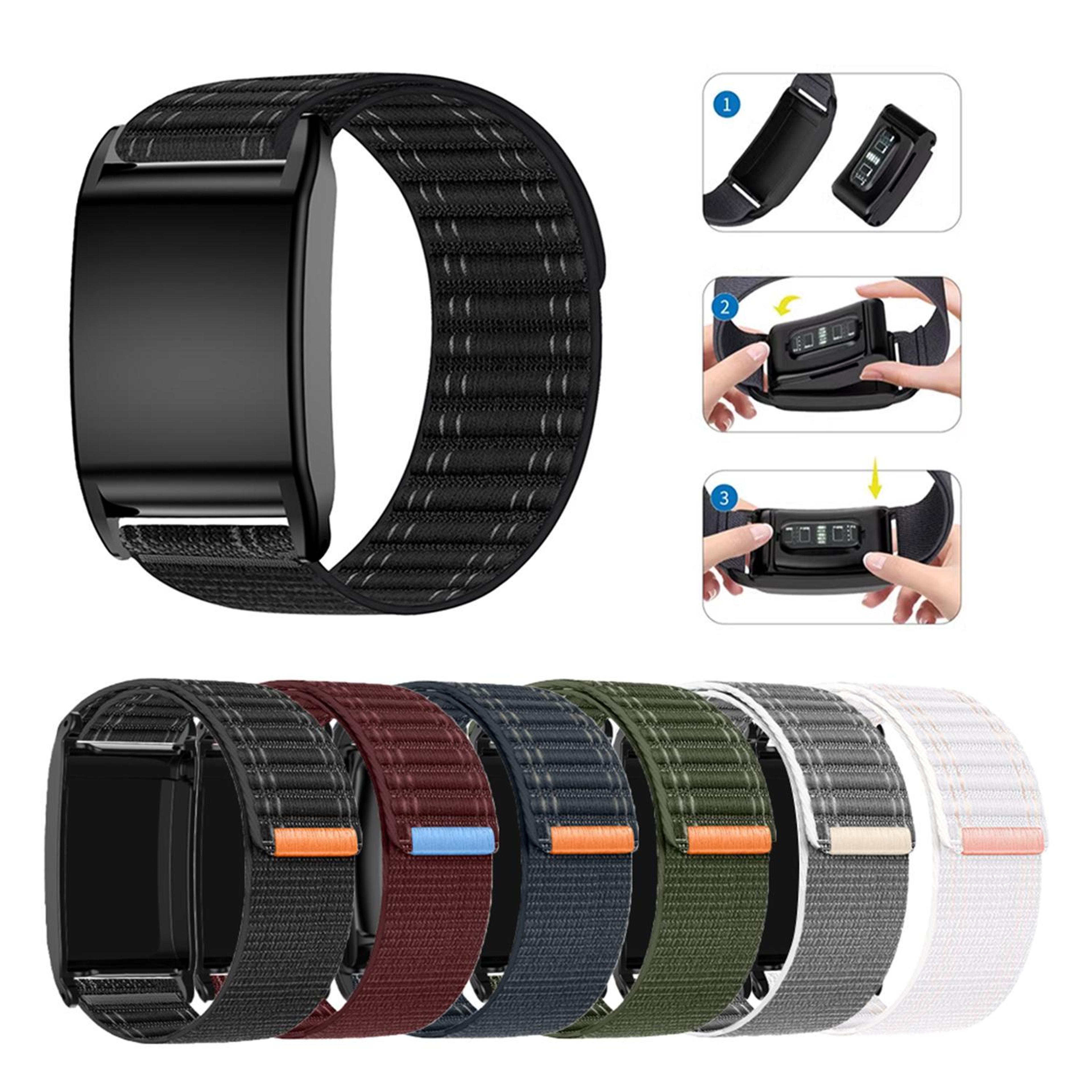 WHOOP 40 Nylon Watch Band Adjustable Breathable Sport Strap Replacement Loop 4