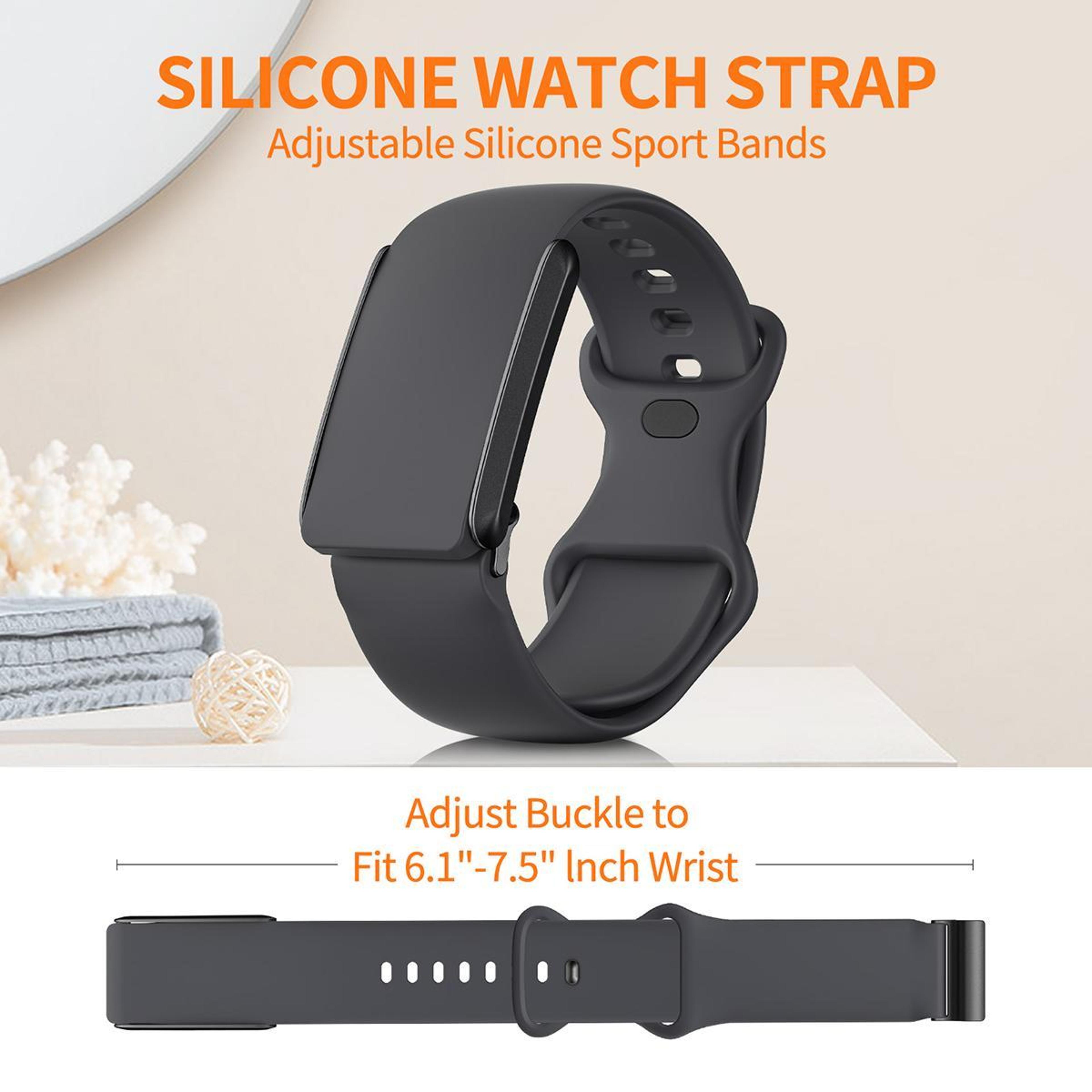 WHOOP 40 Silicone Watch Band With Butterfly Buckle Adjustable Replacement Strap 6