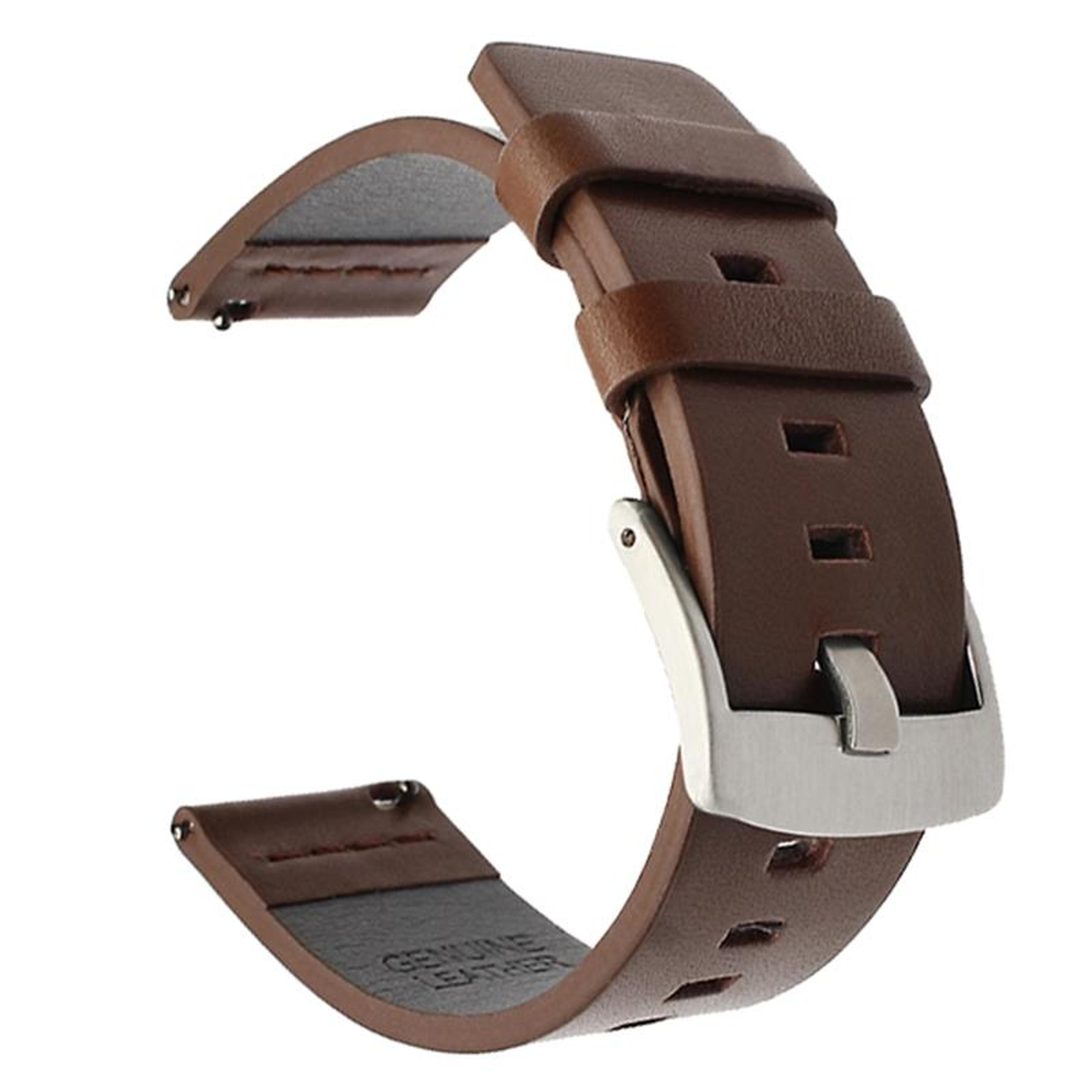 Suunto 9 Suunto 7 Genuine Leather Watch Band 24mm Replacement Strap With Steel Buckle 9