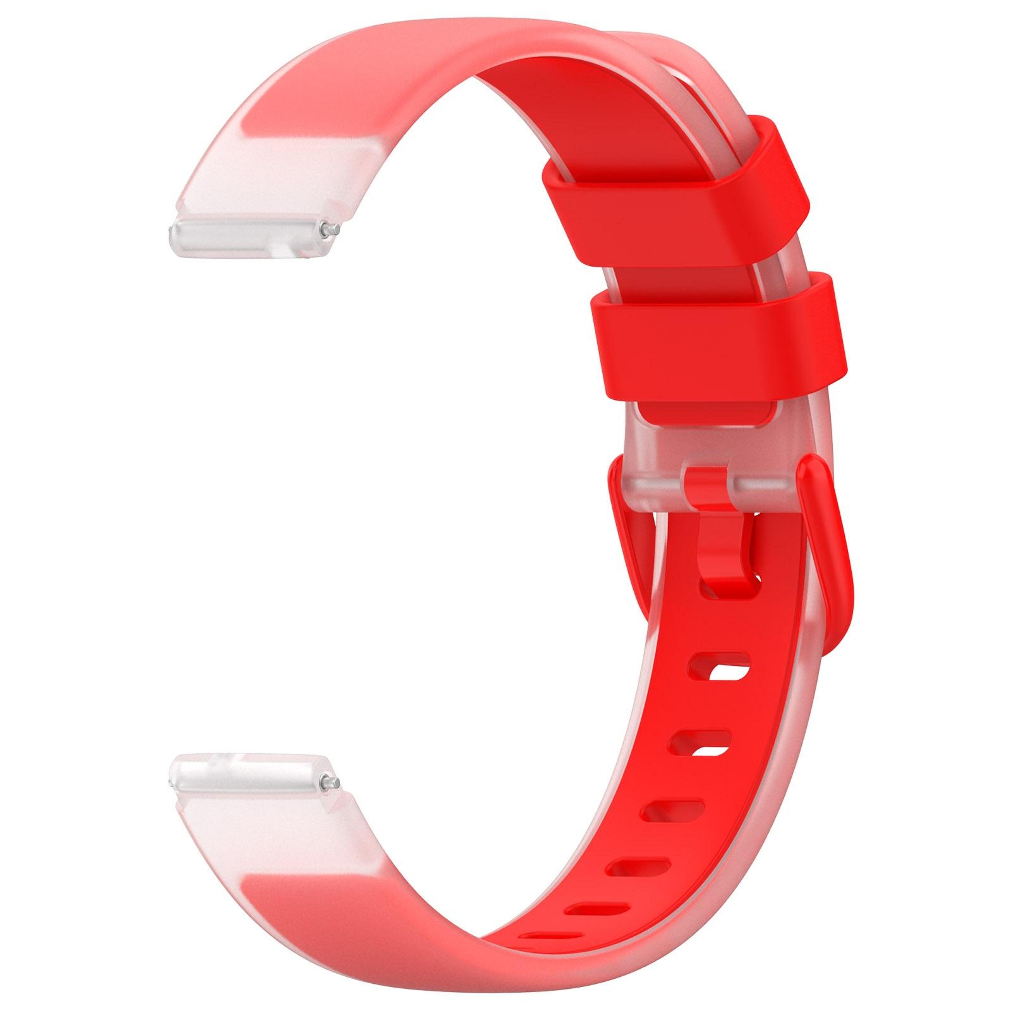 Universal Silicone Watch Band Two Color Transparent Replacement Watch Strap 1