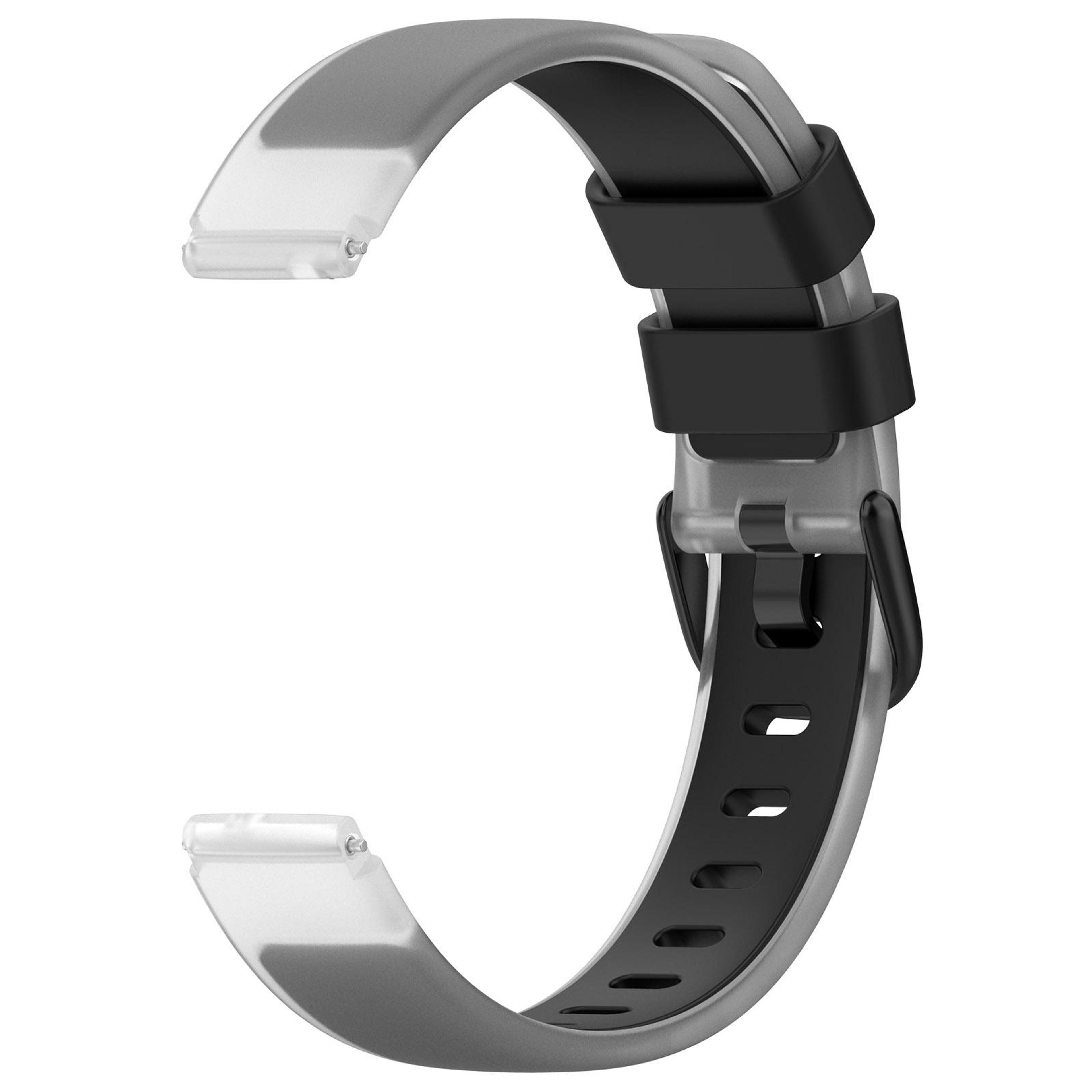 Universal Silicone Watch Band Two Color Transparent Replacement Watch Strap 11