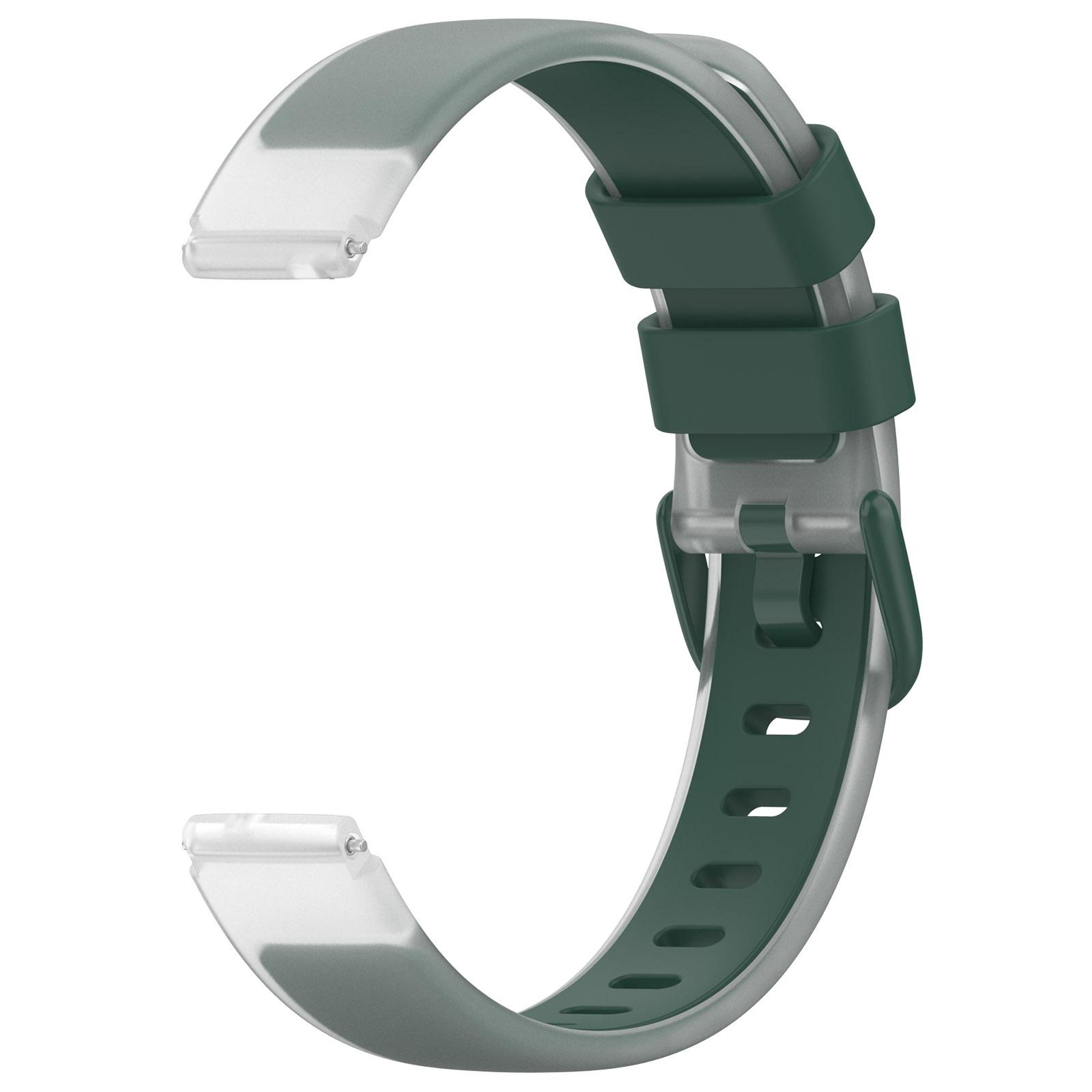 universal silicone watch band two color transparent replacement watch strap