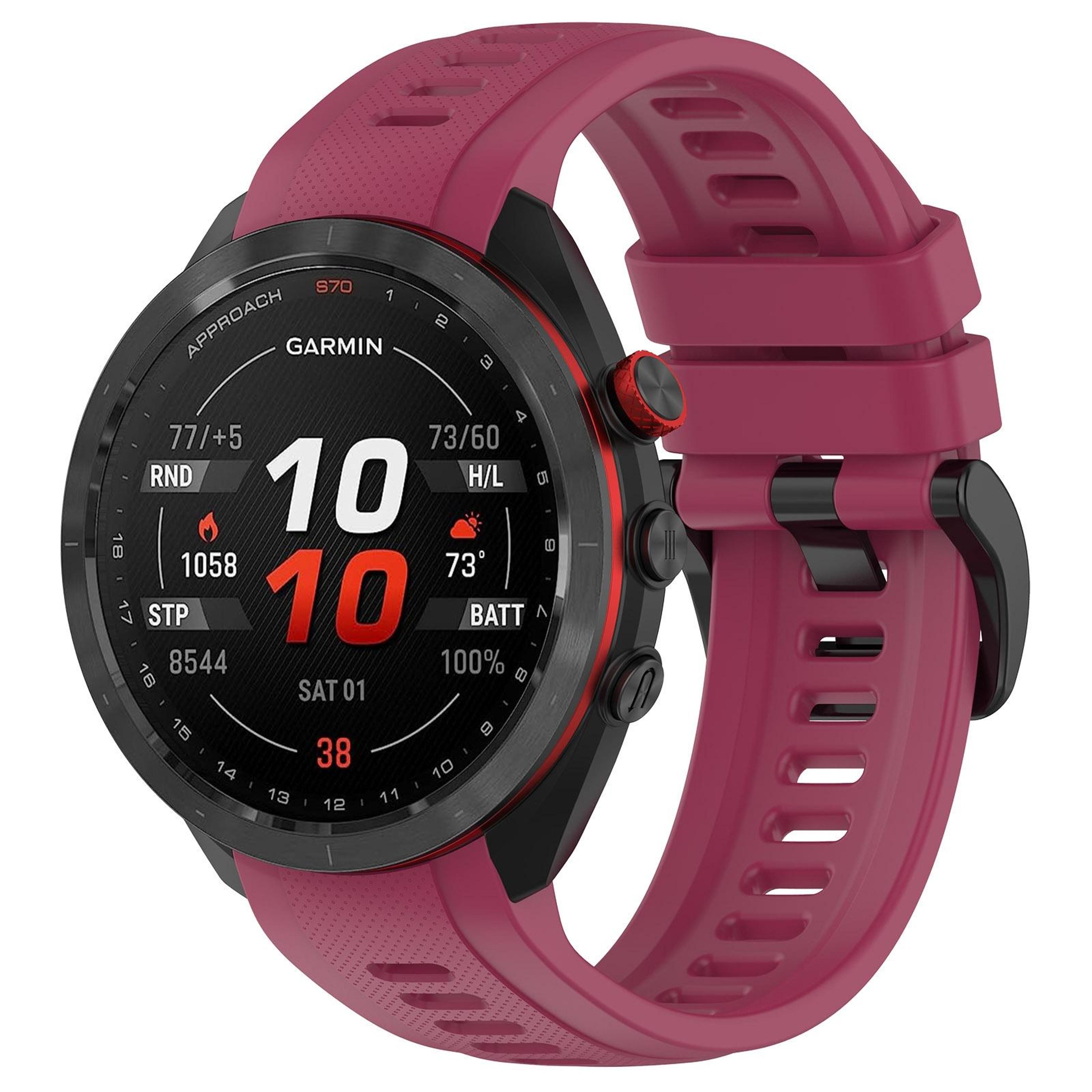 Garmin Approach S70 47mm Sports Silicone Watch Band Soft Waterproof 22mm Replacement Strap 3