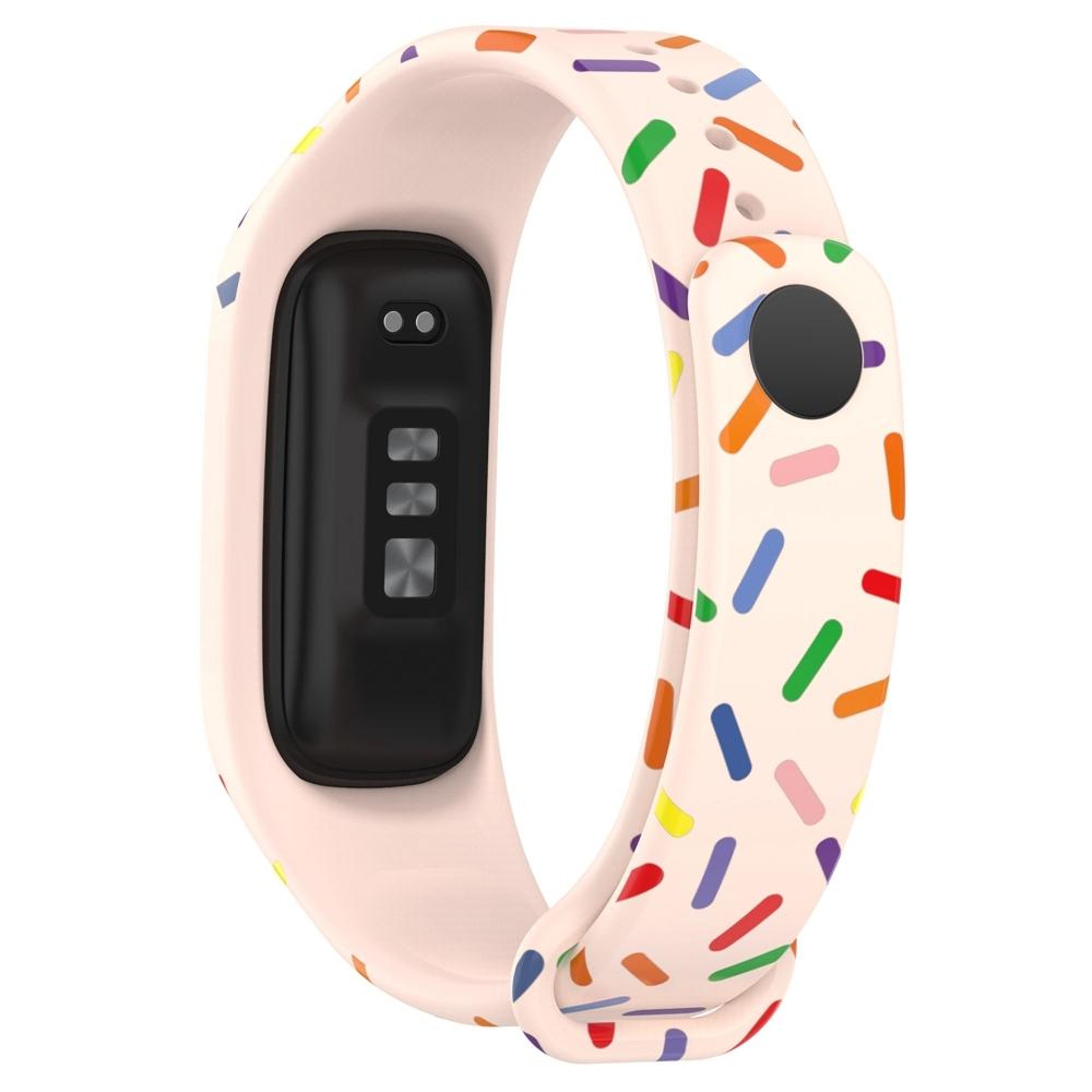 OPPO Band Silicone Watch Band Sports Rainbow Dots Soft Replacement Strap 3