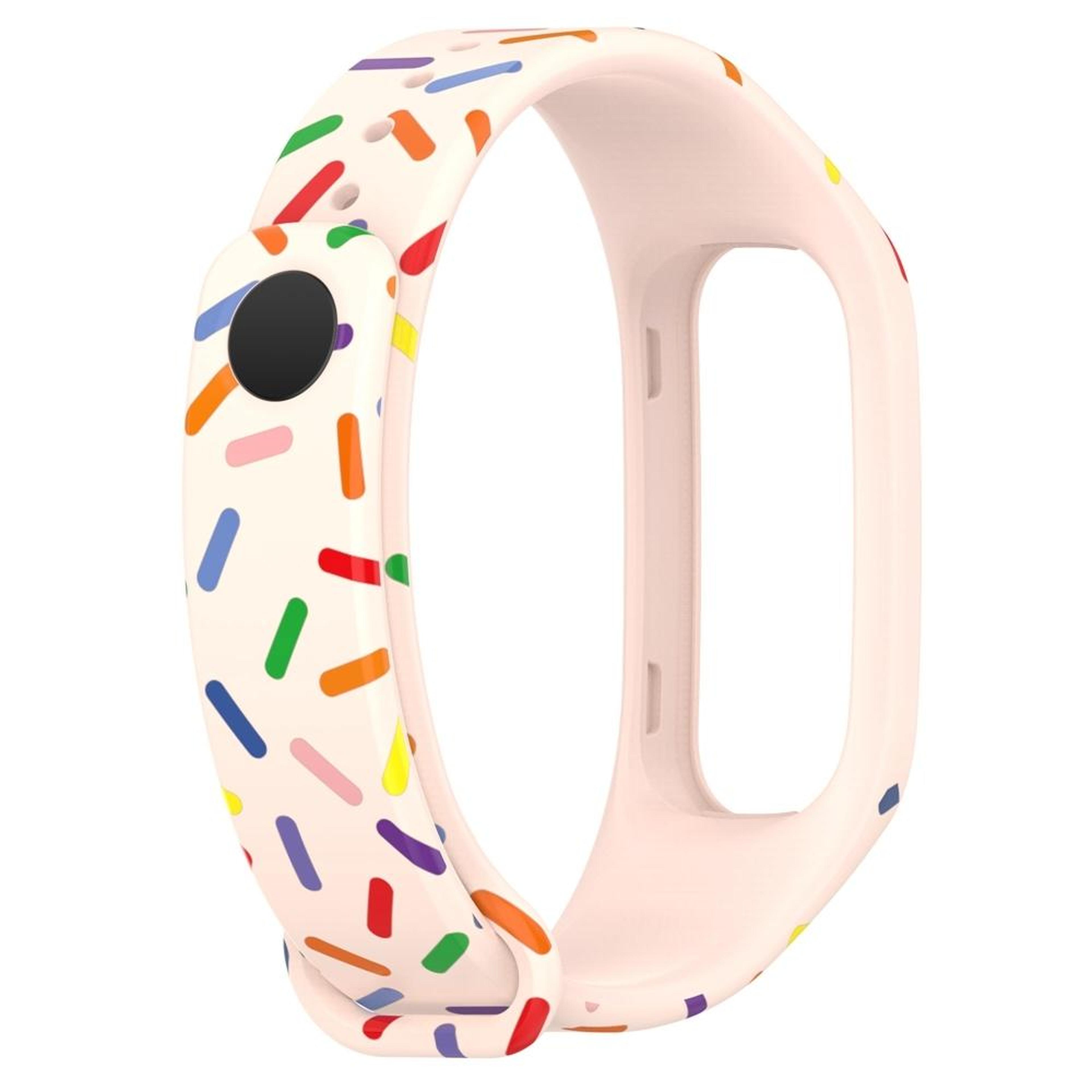 OPPO Band Silicone Watch Band Sports Rainbow Dots Soft Replacement Strap 6
