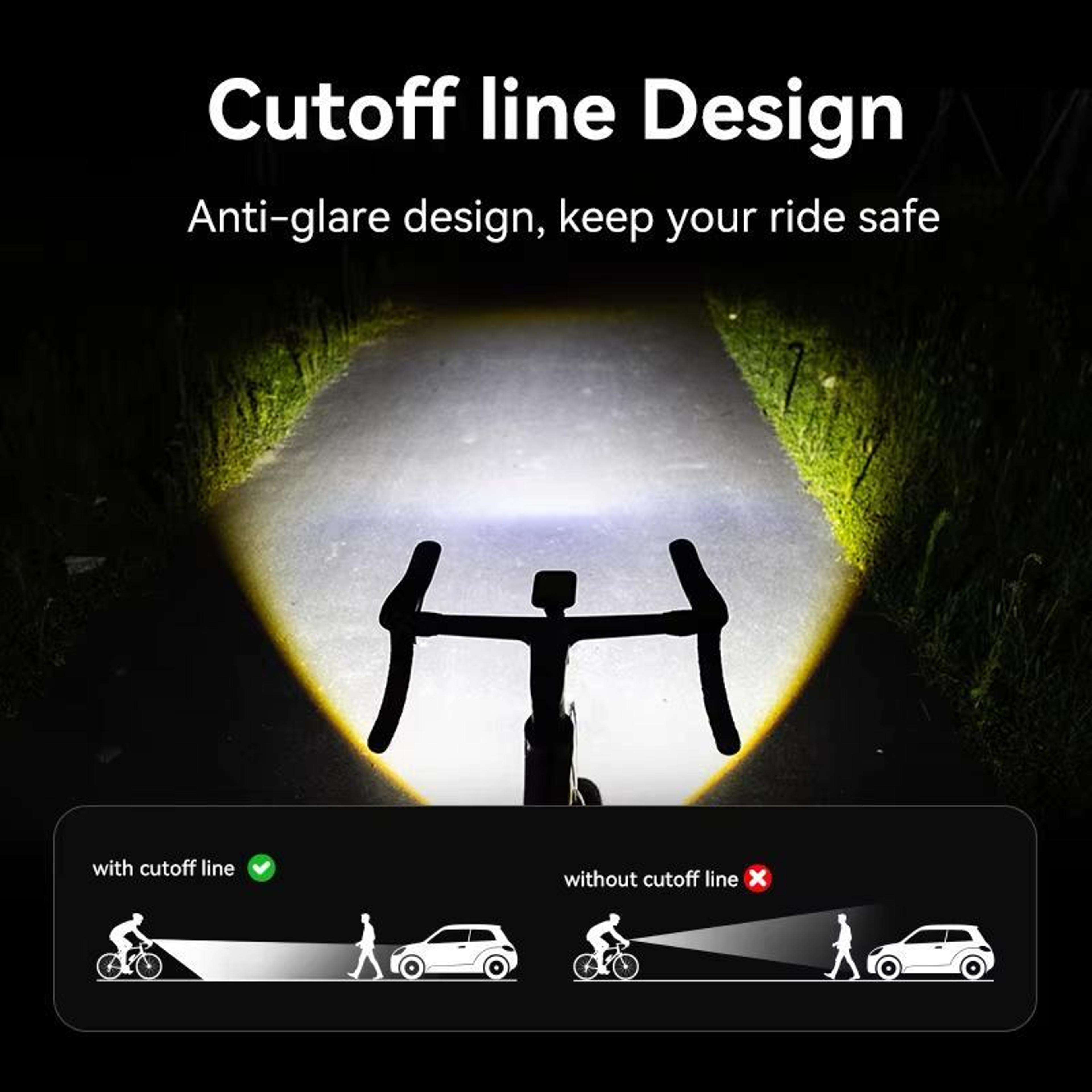 XOSS Mini Bike Headlight 1000 Lumens USB C Rechargeable Bike Light For Night Riding 6
