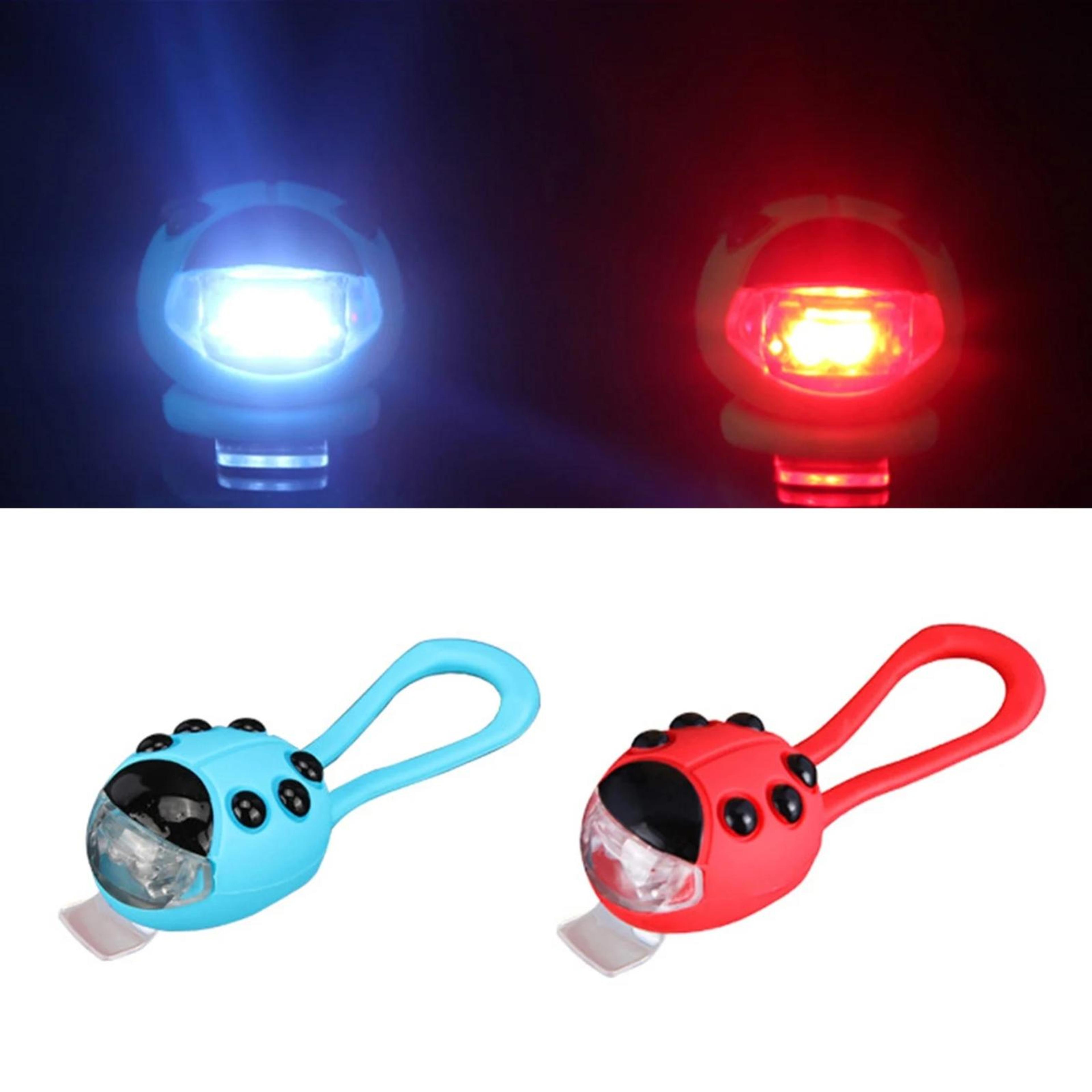 Cute Bike LED Light Waterproof Silicone Bicycle Light Ladybug Safety Headlight 2