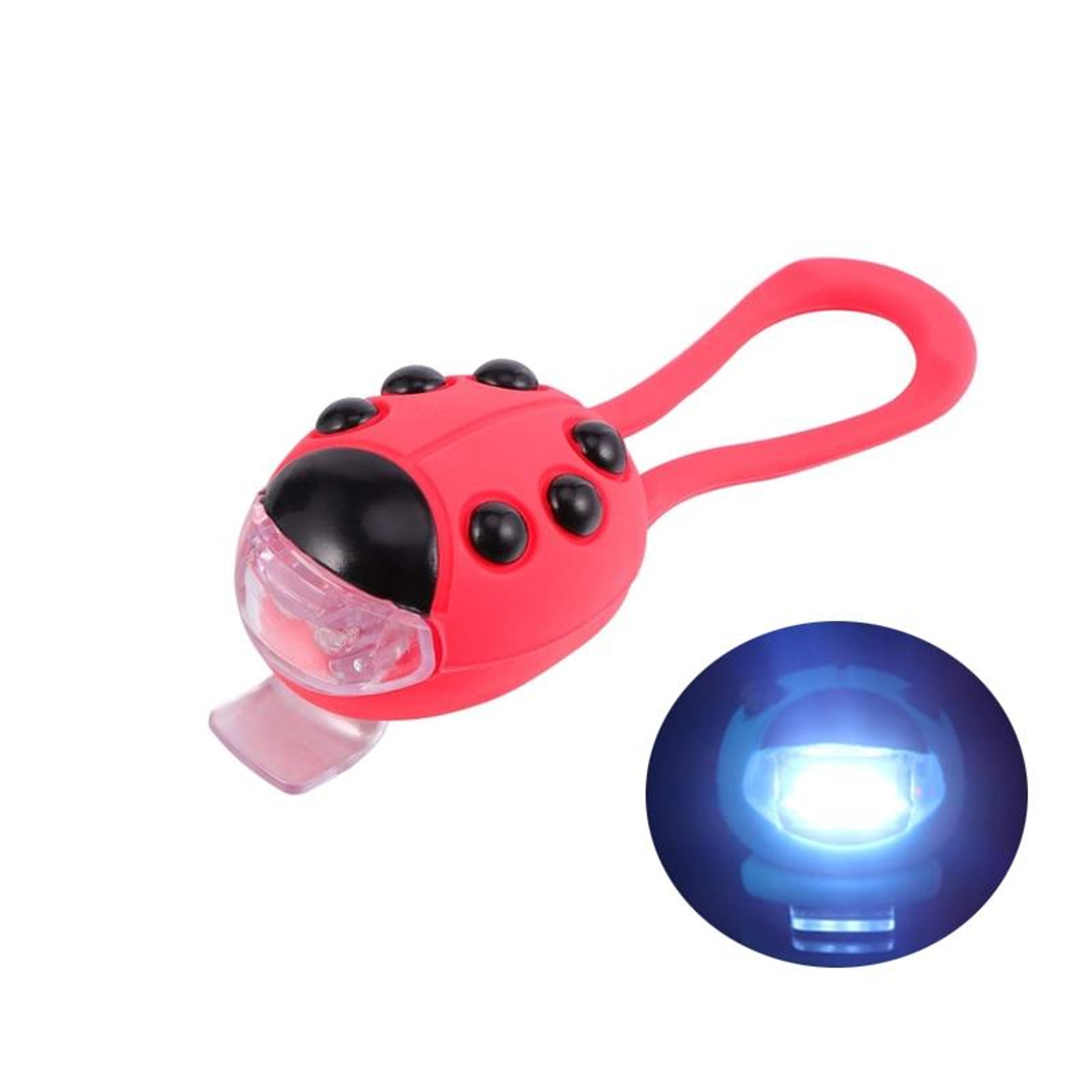 Cute Bike LED Light Waterproof Silicone Bicycle Light Ladybug Safety Headlight 1