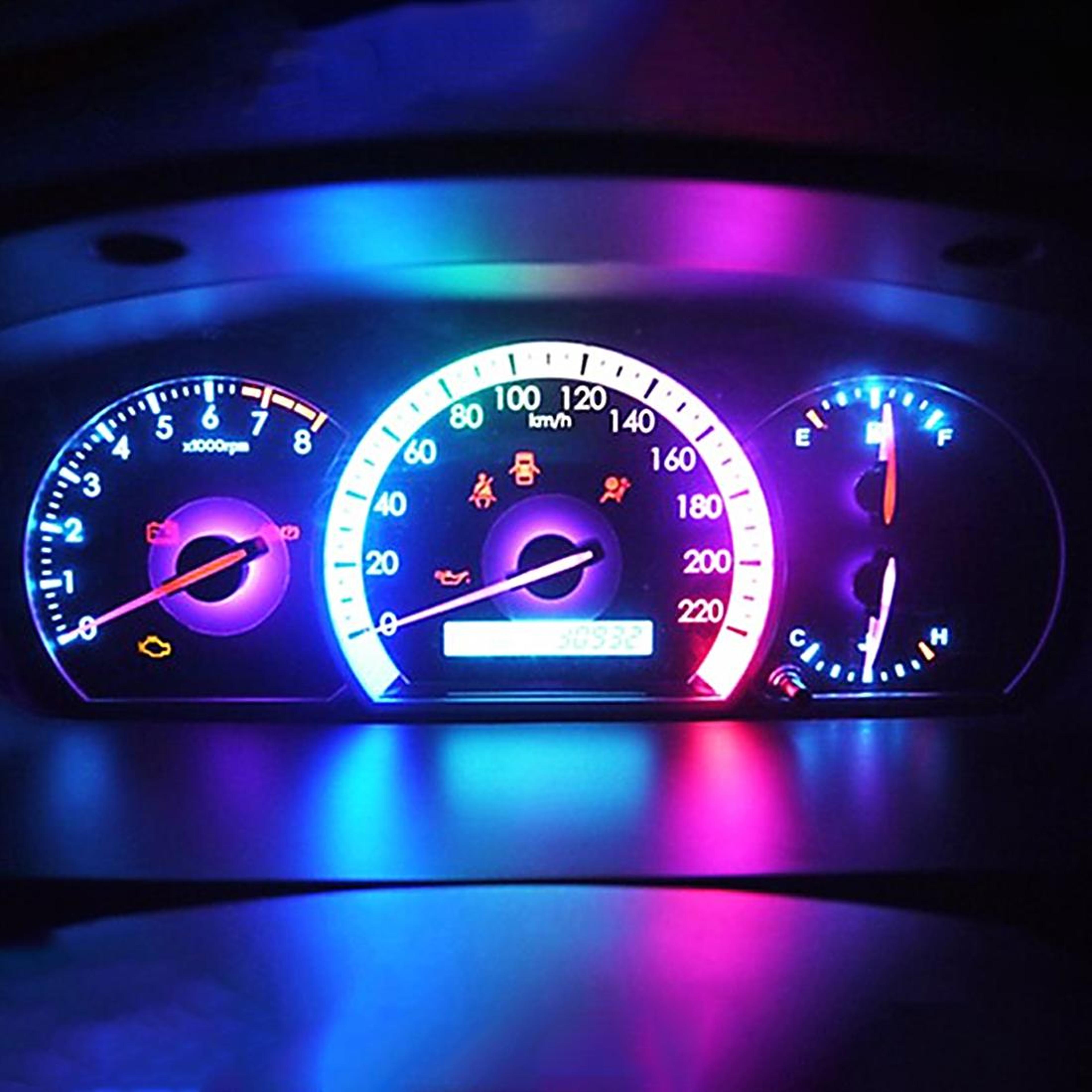 T3 LED Dashboard Bulbs 05W Instrument Panel Light Plug And Play Indicator Lamp Set 11