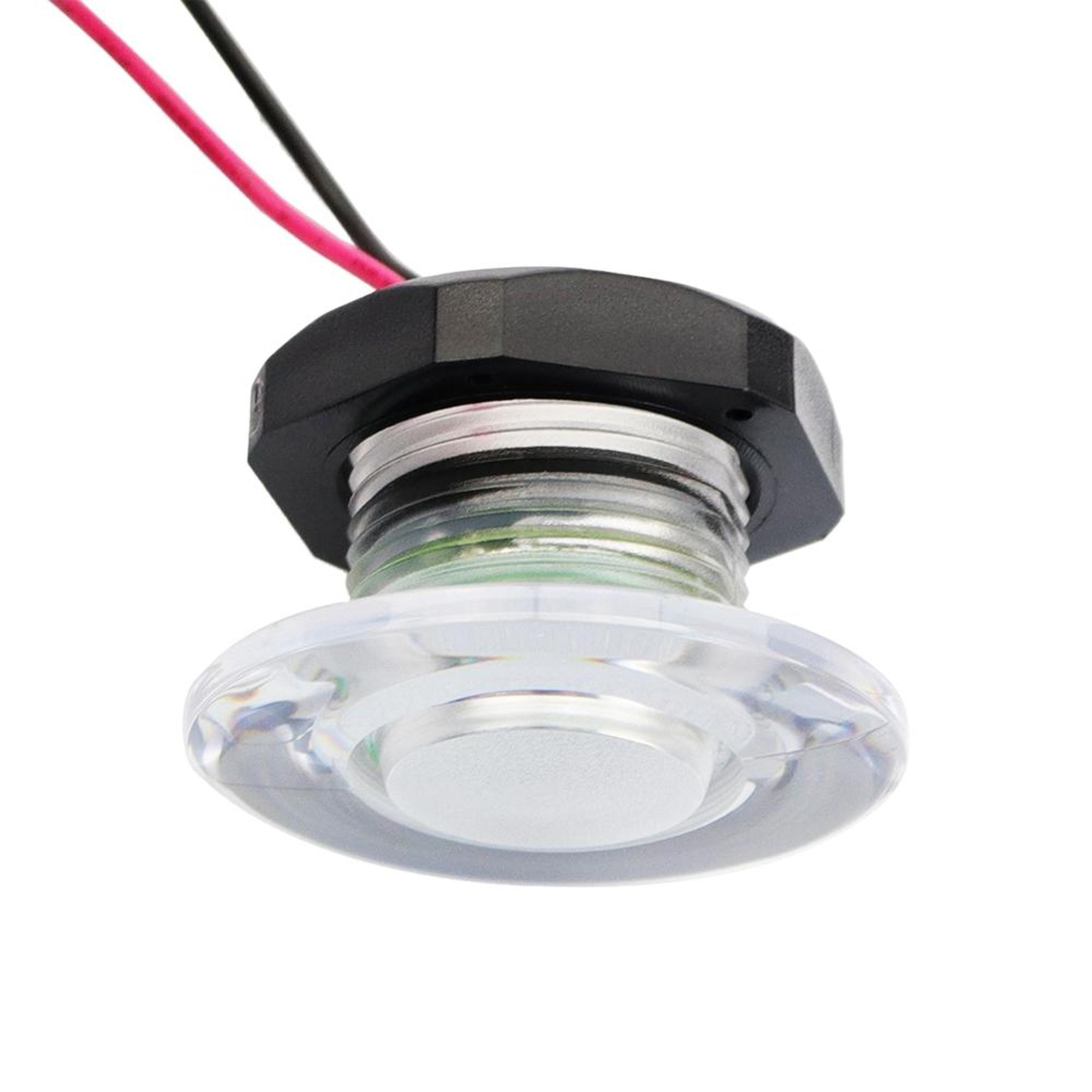 RV Yacht LED Walkway Light 12V Round Marine Courtesy Light For Boats Campers And Trailers 4