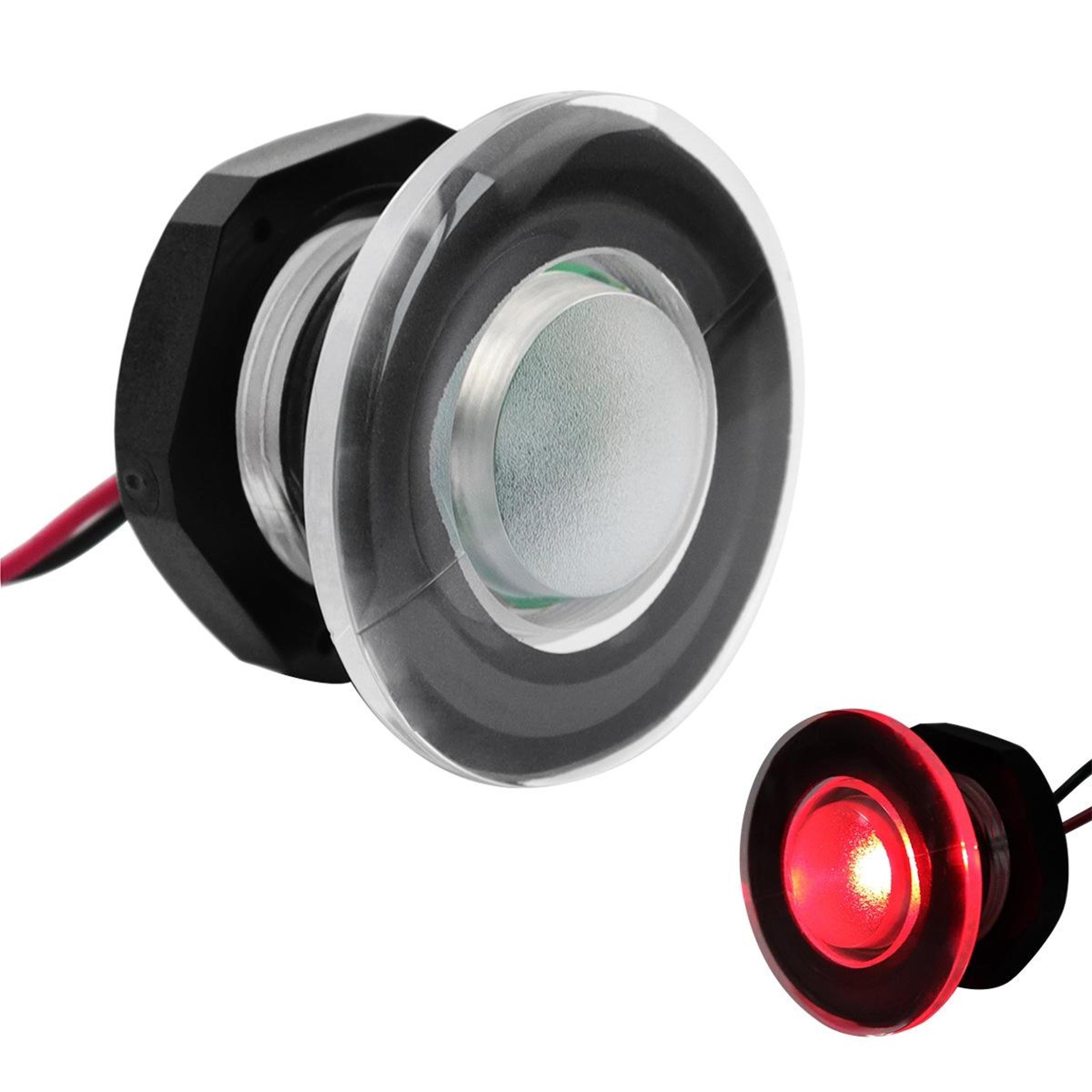 RV Yacht LED Walkway Light 12V Round Marine Courtesy Light For Boats Campers And Trailers 3