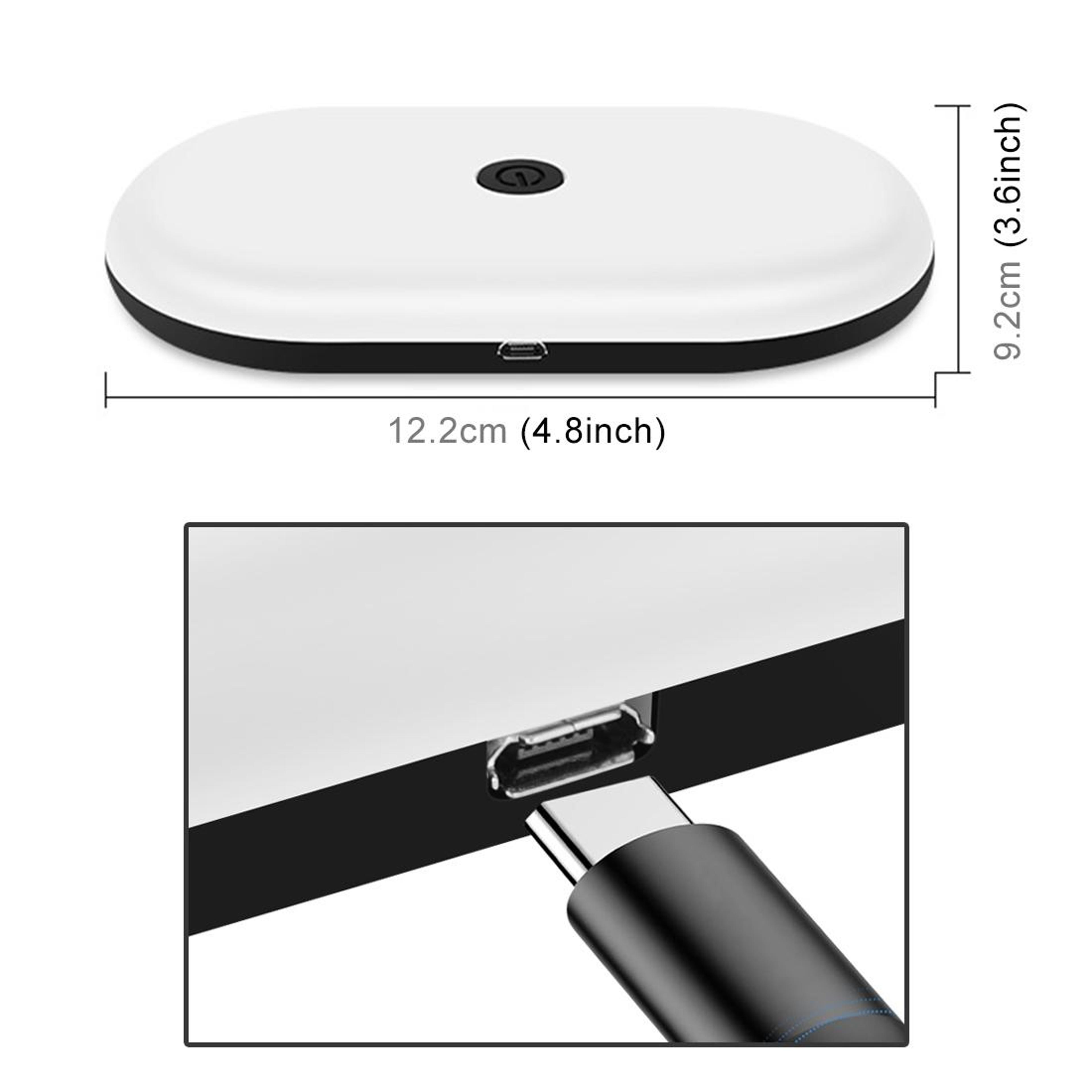 Universal Car Reading Light USB Powered LED Dome Light Touch Control Interior Lamp 4