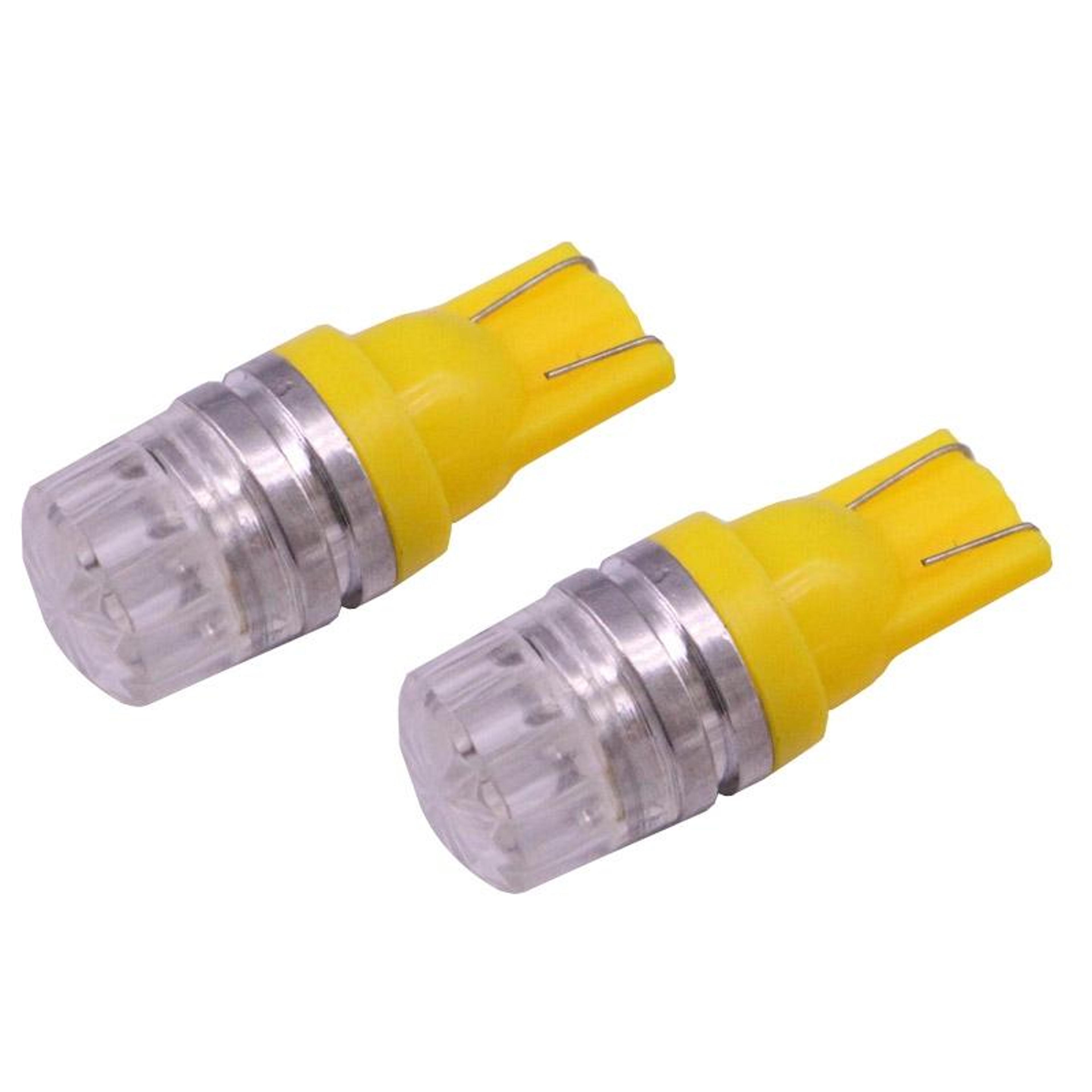T10 LED Brake Light Bulbs Yellow COB Car LED Bulbs For Turn Signal Parking Tail Lights 1