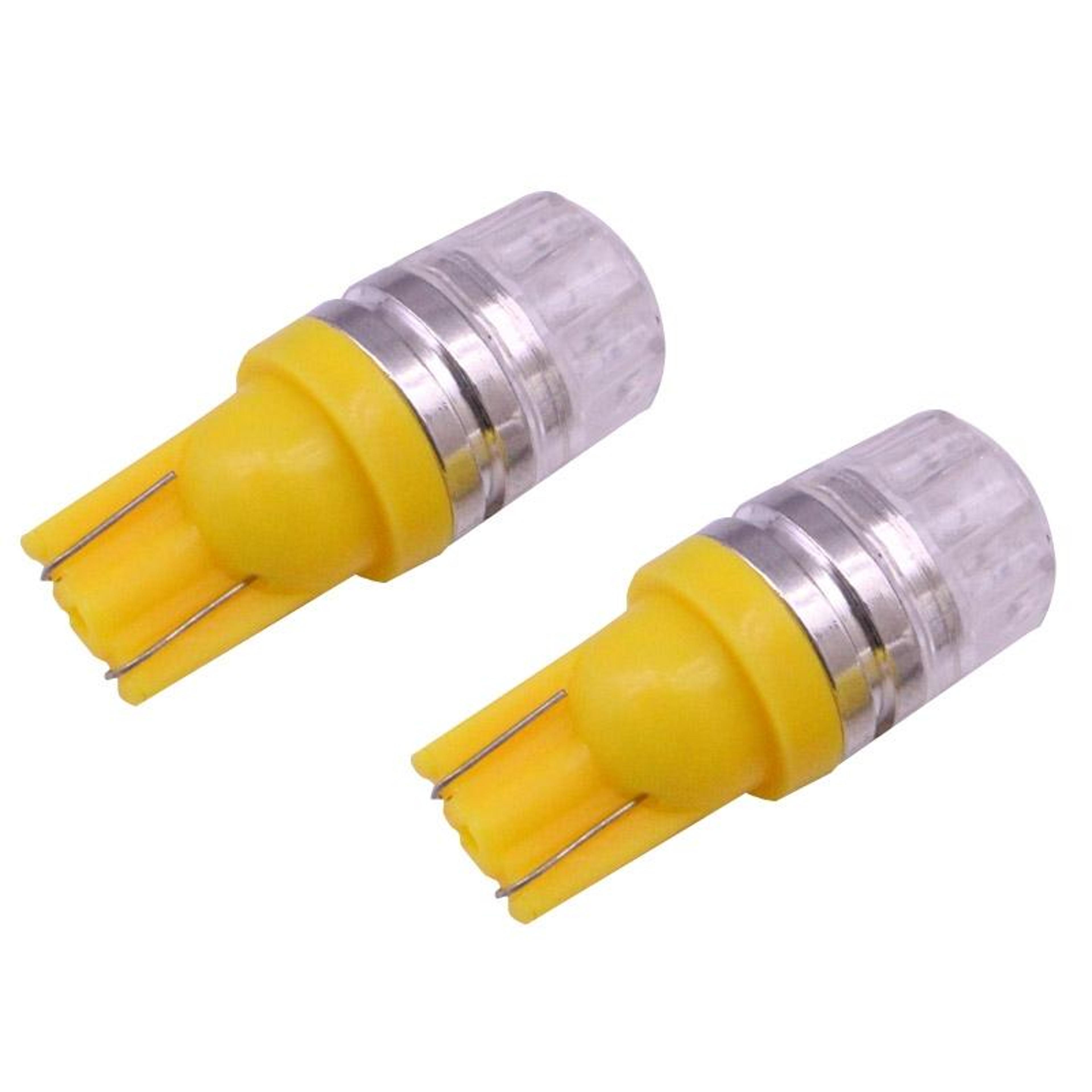 T10 LED Brake Light Bulbs Yellow COB Car LED Bulbs For Turn Signal Parking Tail Lights 17