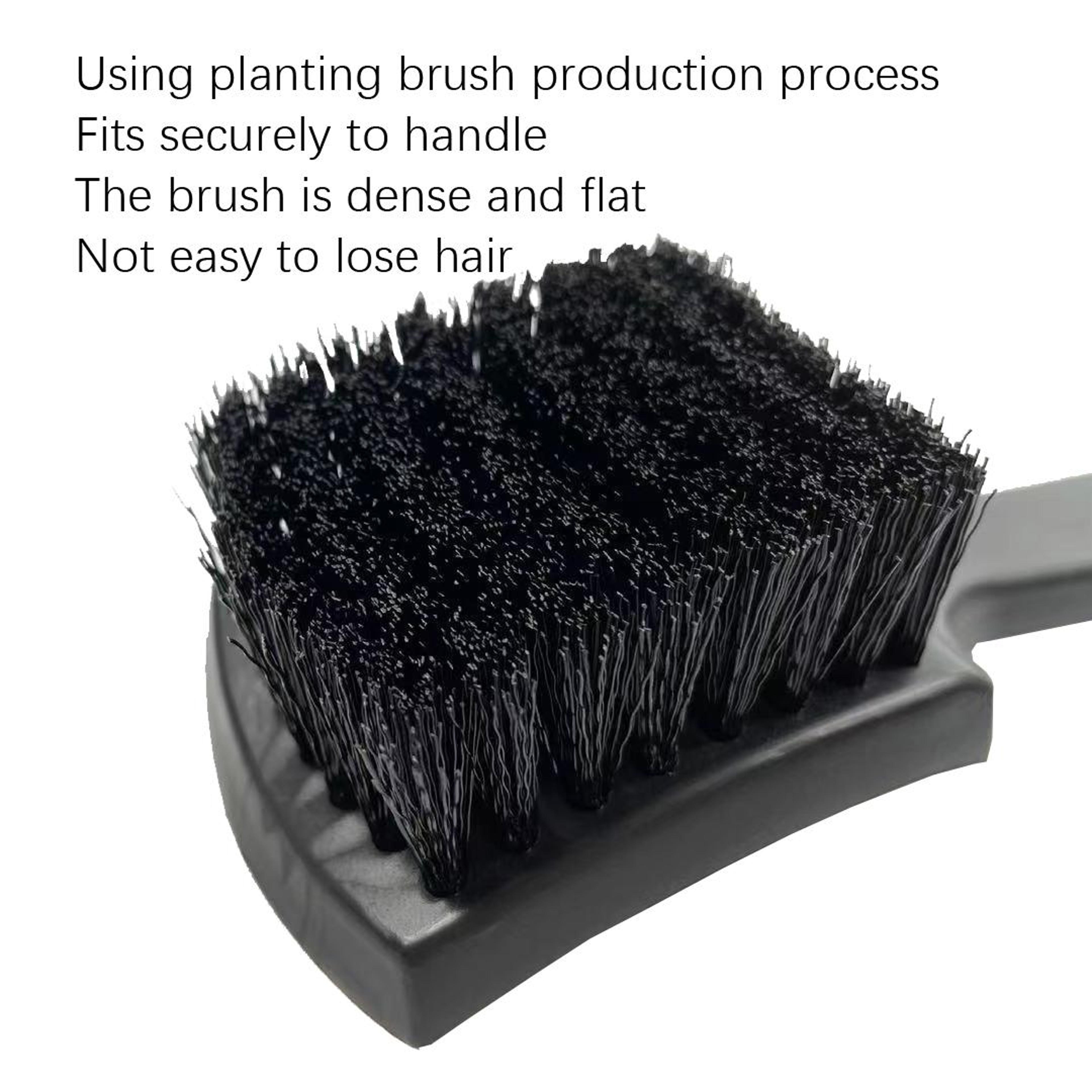 Ergonomic Car Detailing Brush Tire Carpet Upholstery Cleaning Brush With Durable PP Bristles 2