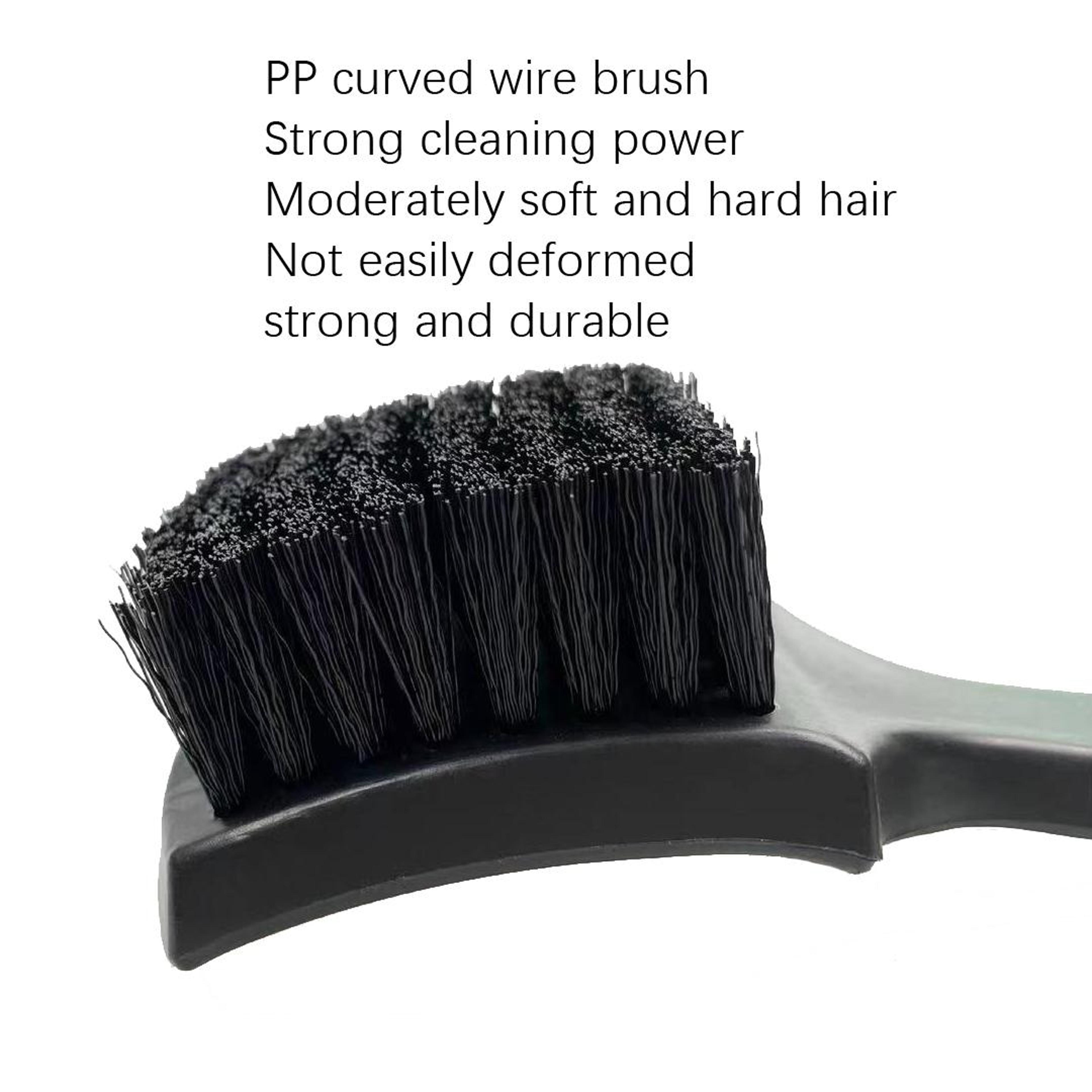 Ergonomic Car Detailing Brush Tire Carpet Upholstery Cleaning Brush With Durable PP Bristles 3
