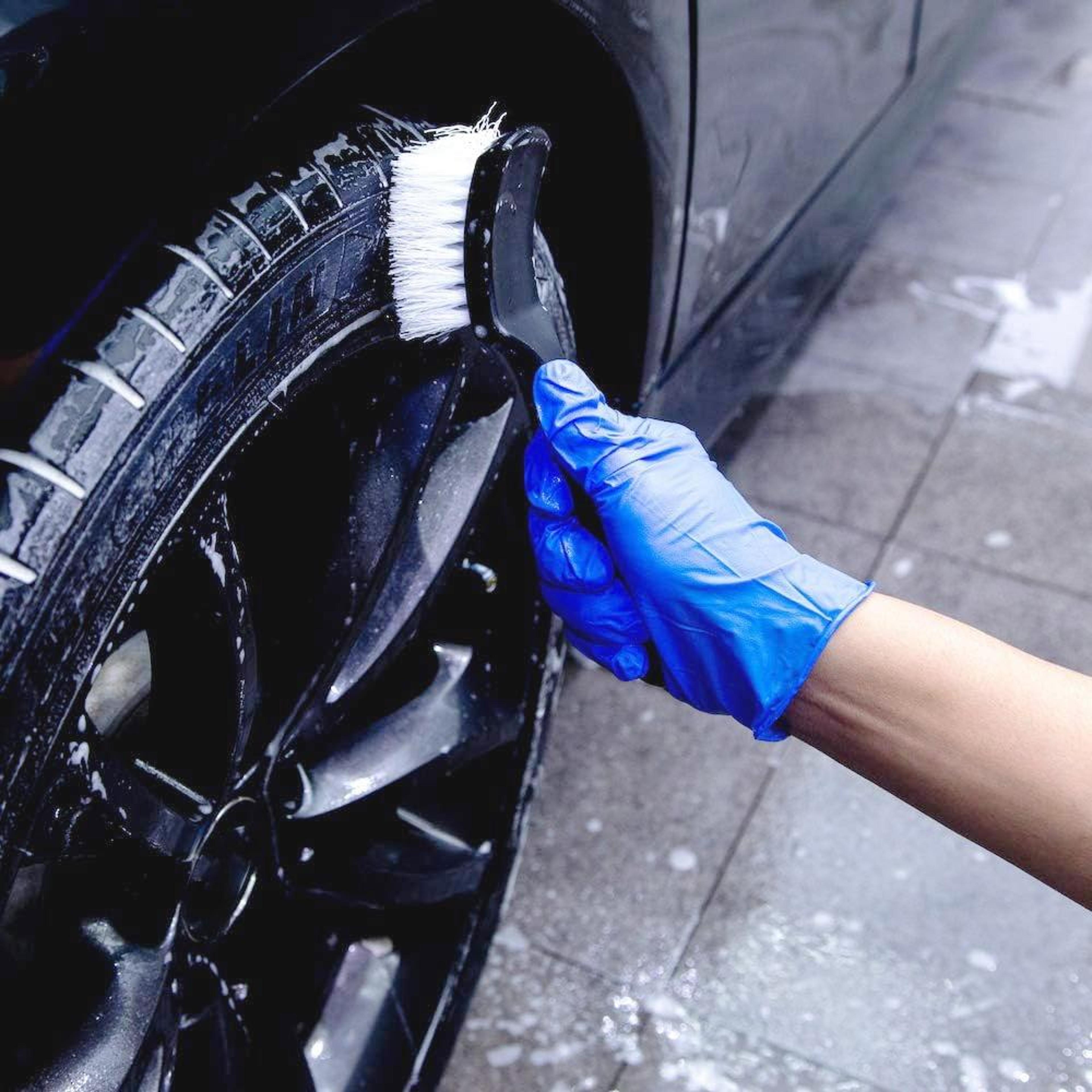 Ergonomic Car Detailing Brush Tire Carpet Upholstery Cleaning Brush With Durable PP Bristles 6