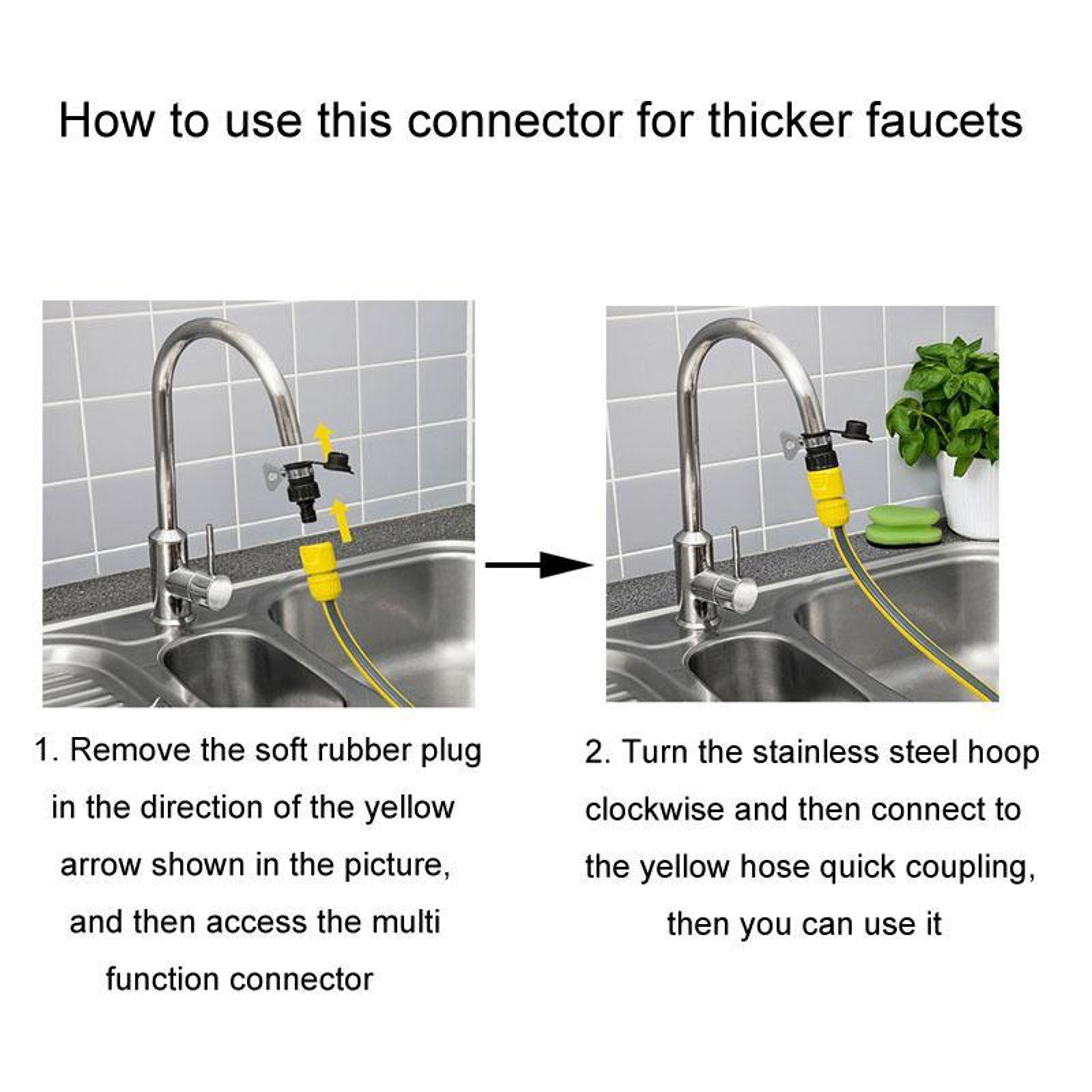 Universal Karcher Faucet Adapter 4 5 Point Pressure Washer Adapter For Garden Hose And Car Washer 2