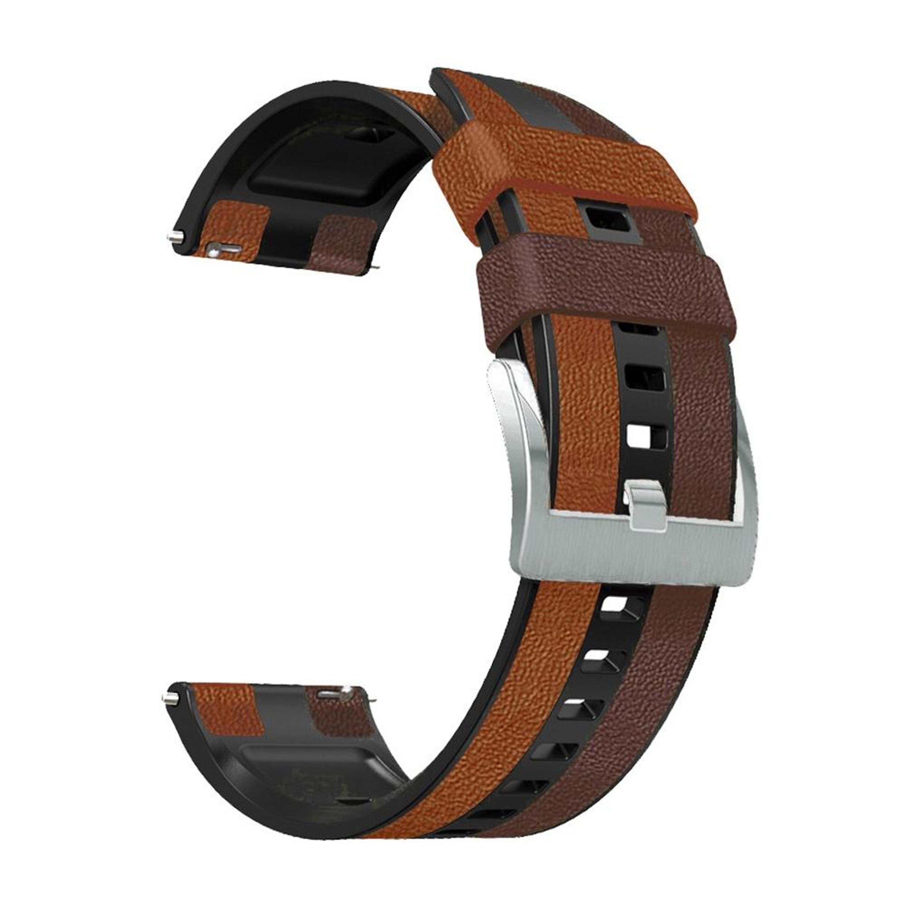 Universal 22mm Silicone Leather Watch Band Soft Comfortable Replacement Watch Strap 11