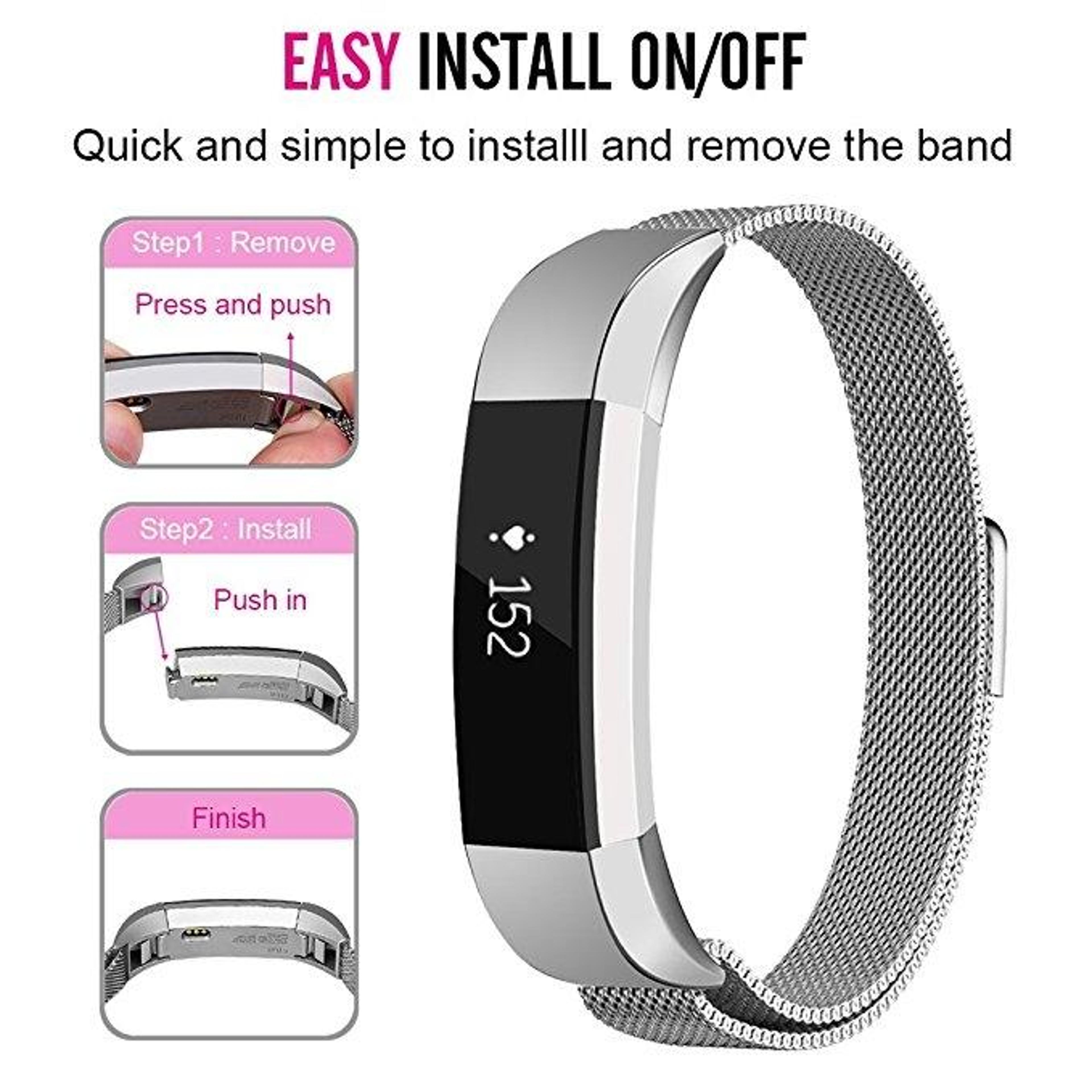 Magnetic Stainless Steel Watch Band For Fitbit Alta Adjustable Fitbit Alta Band Replacement Strap 4