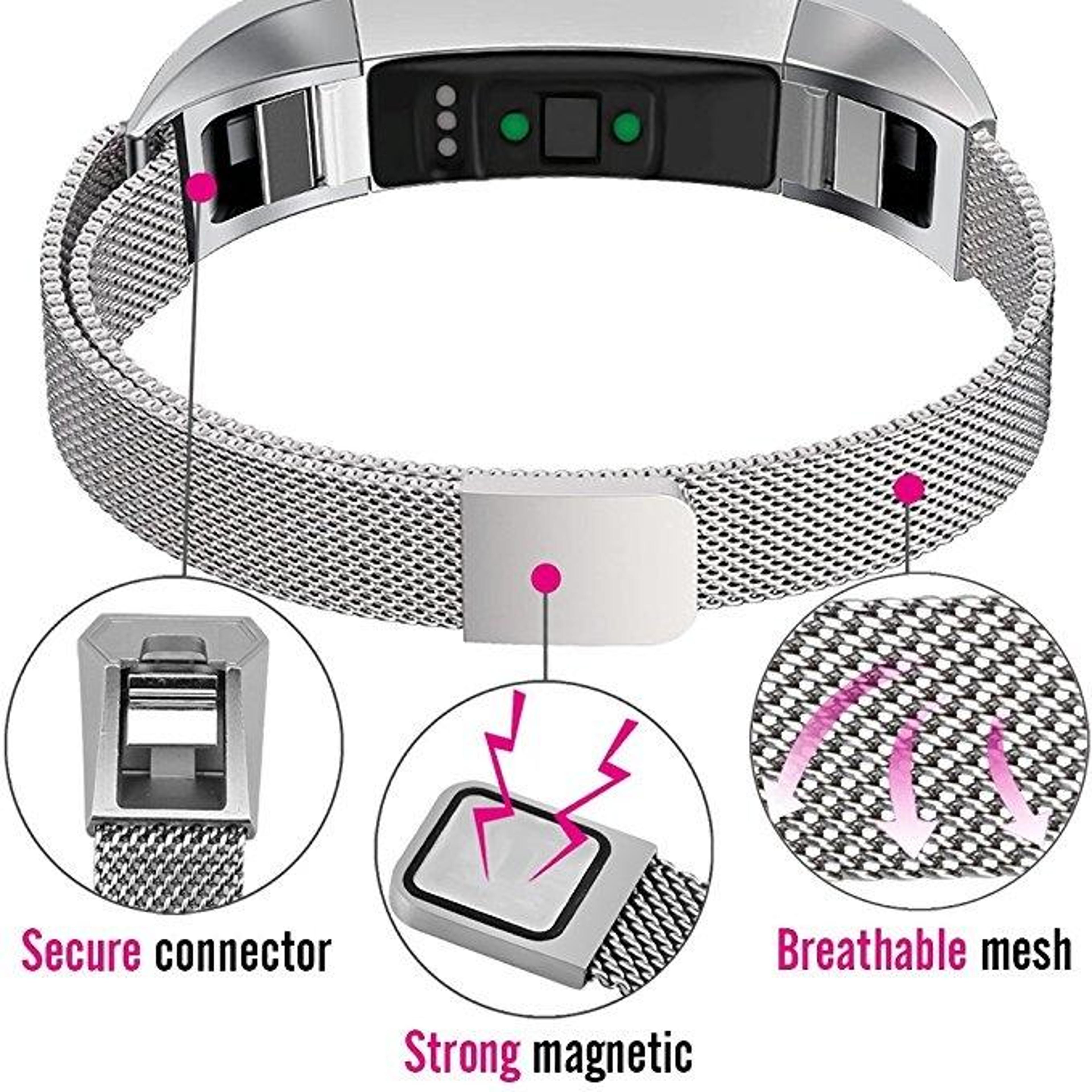 Magnetic Stainless Steel Watch Band For Fitbit Alta Adjustable Fitbit Alta Band Replacement Strap 6