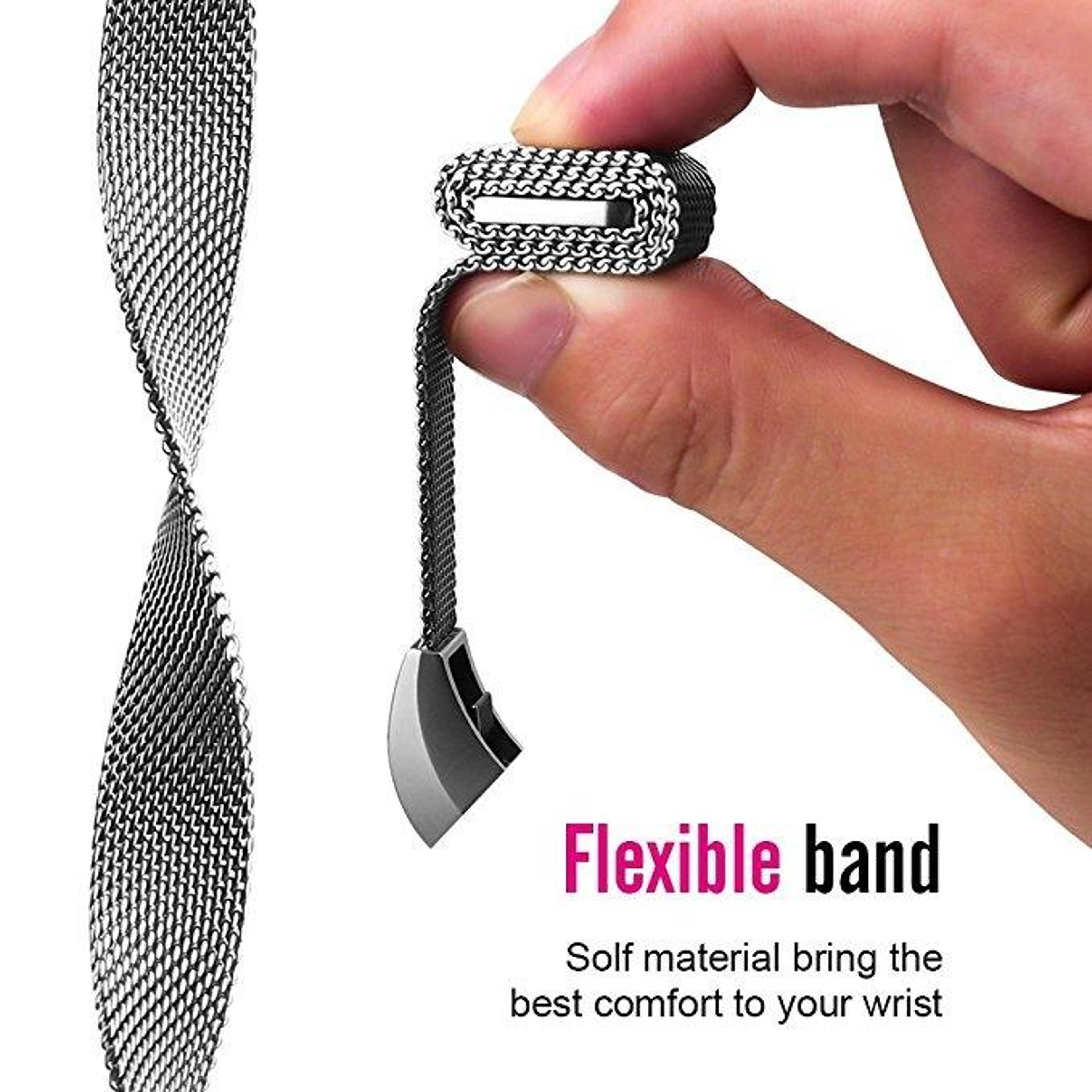 Magnetic Stainless Steel Watch Band For Fitbit Alta Adjustable Fitbit Alta Band Replacement Strap 9