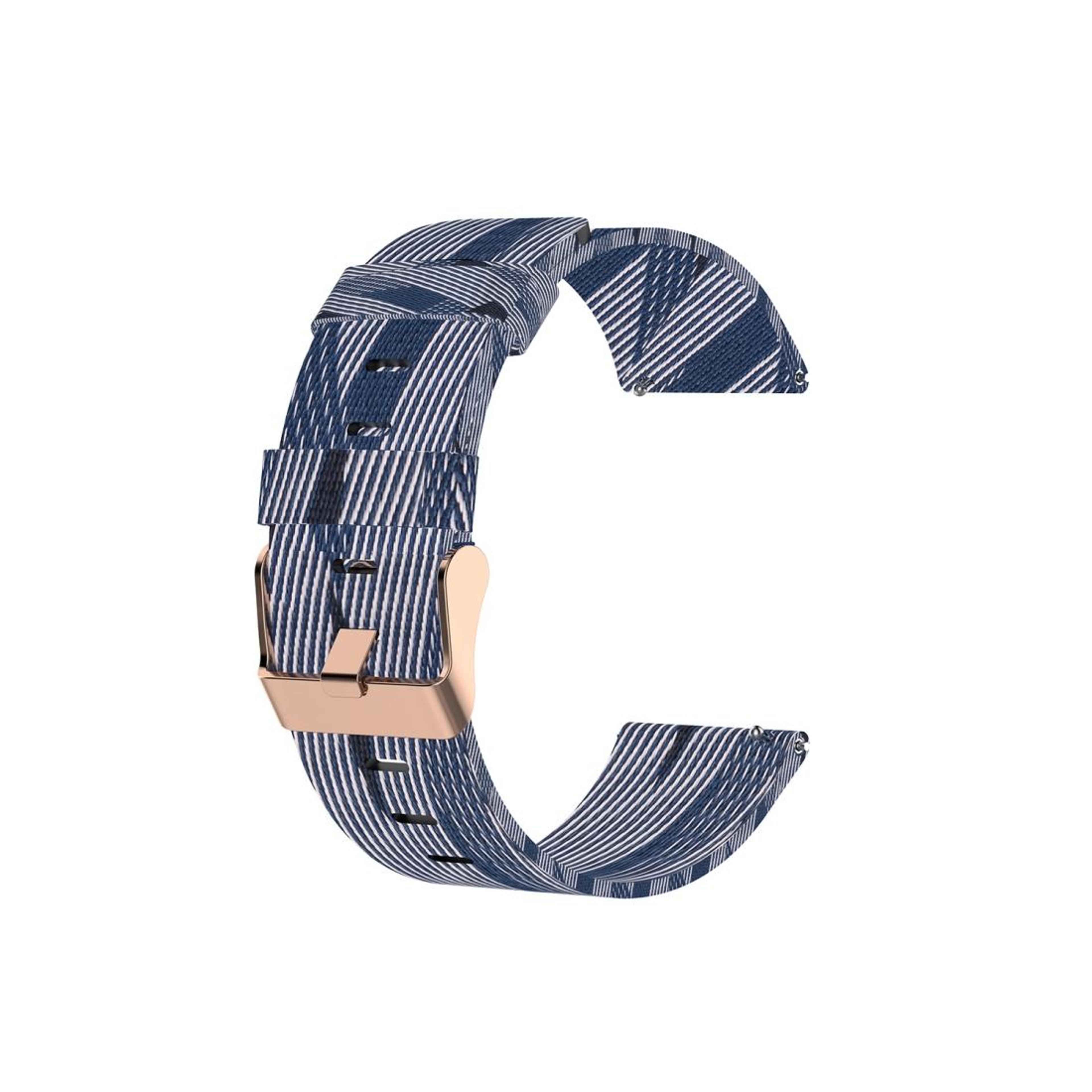 Galaxy Watch 42mm Nylon Canvas Watch Band Breathable Adjustable Replacement Strap 4