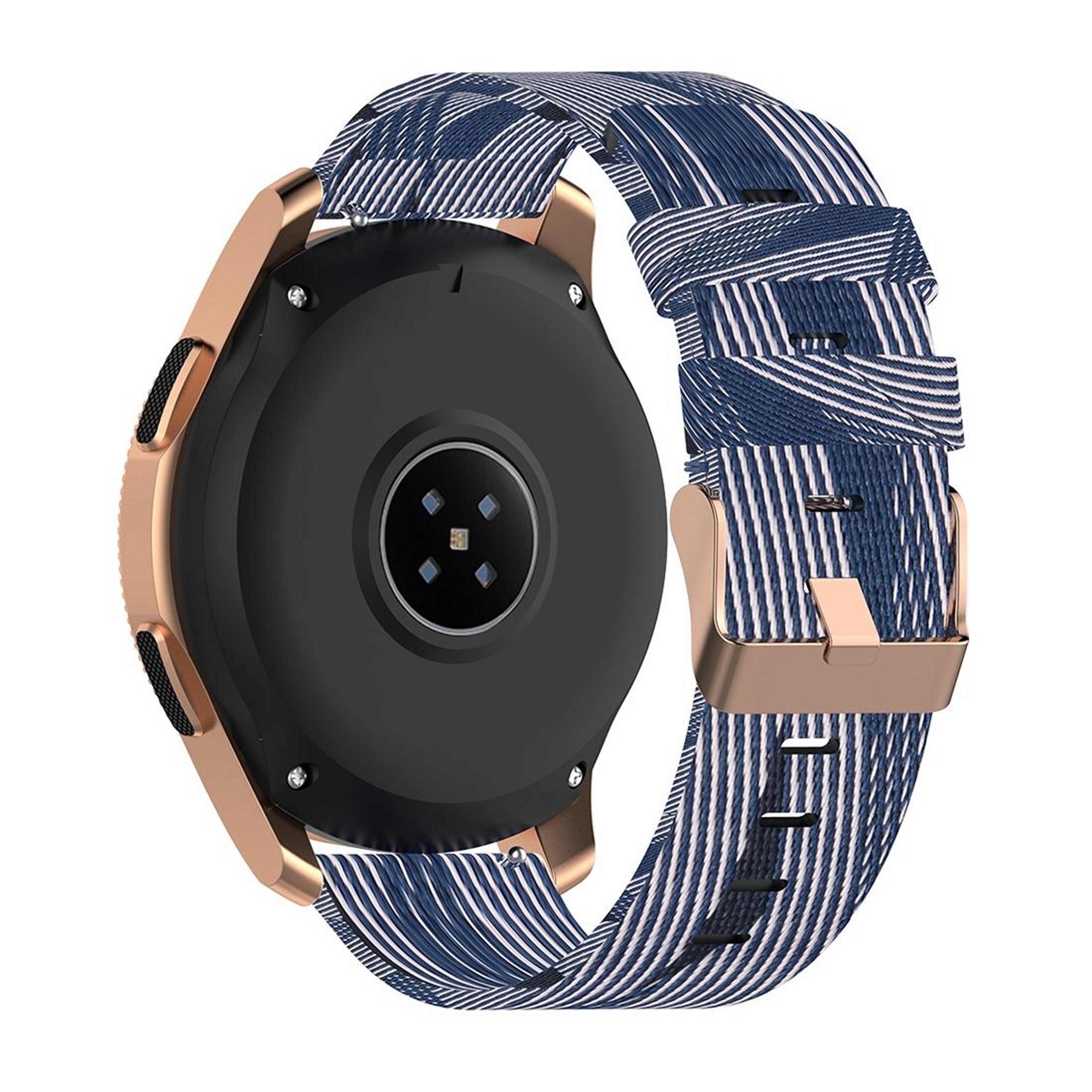 Galaxy Watch 42mm Nylon Canvas Watch Band Breathable Adjustable Replacement Strap 7