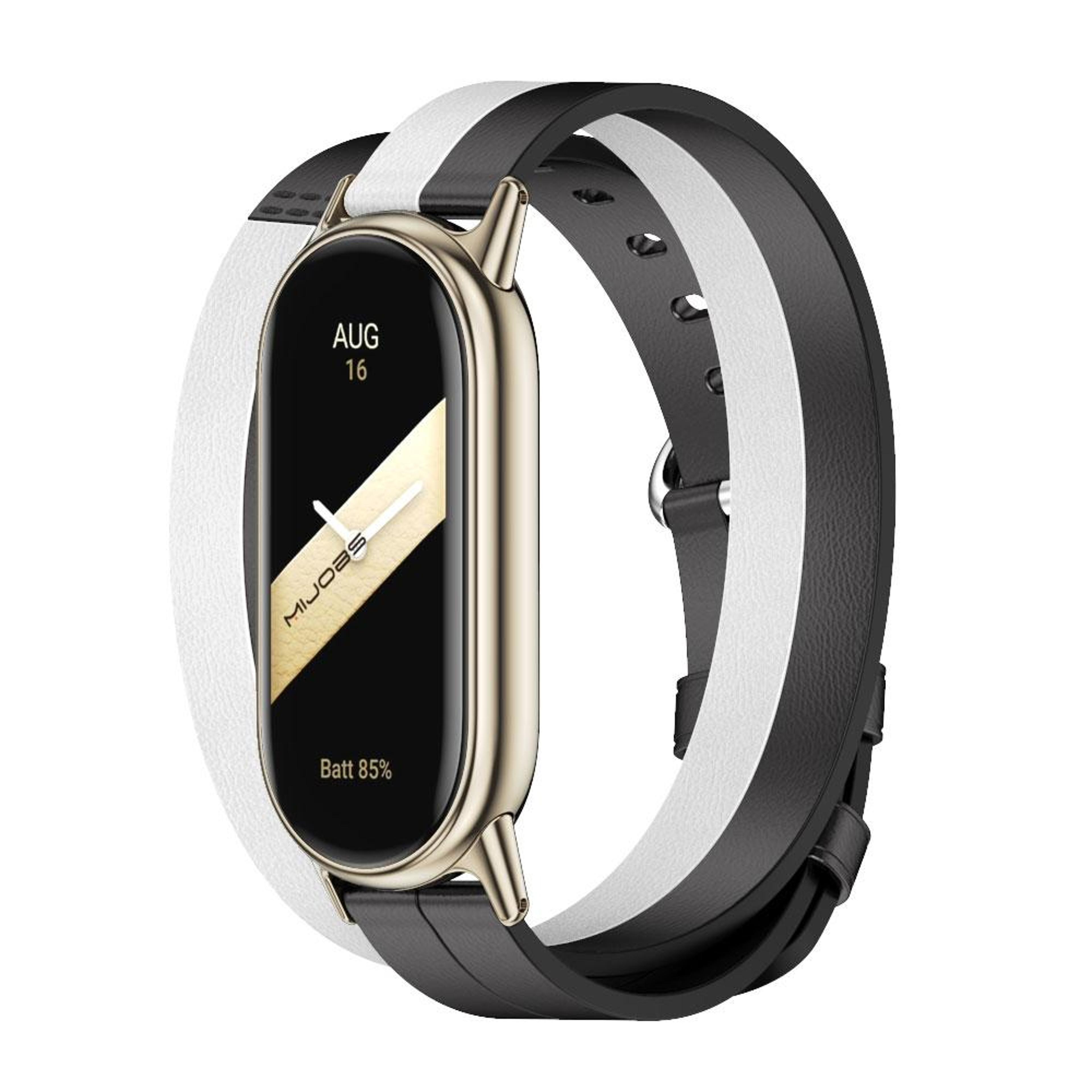 Mijobs Xiaomi Mi Band 9 Leather Band Double Loop Leather Watch Band For Mi Band 8 9 9 NFC 3