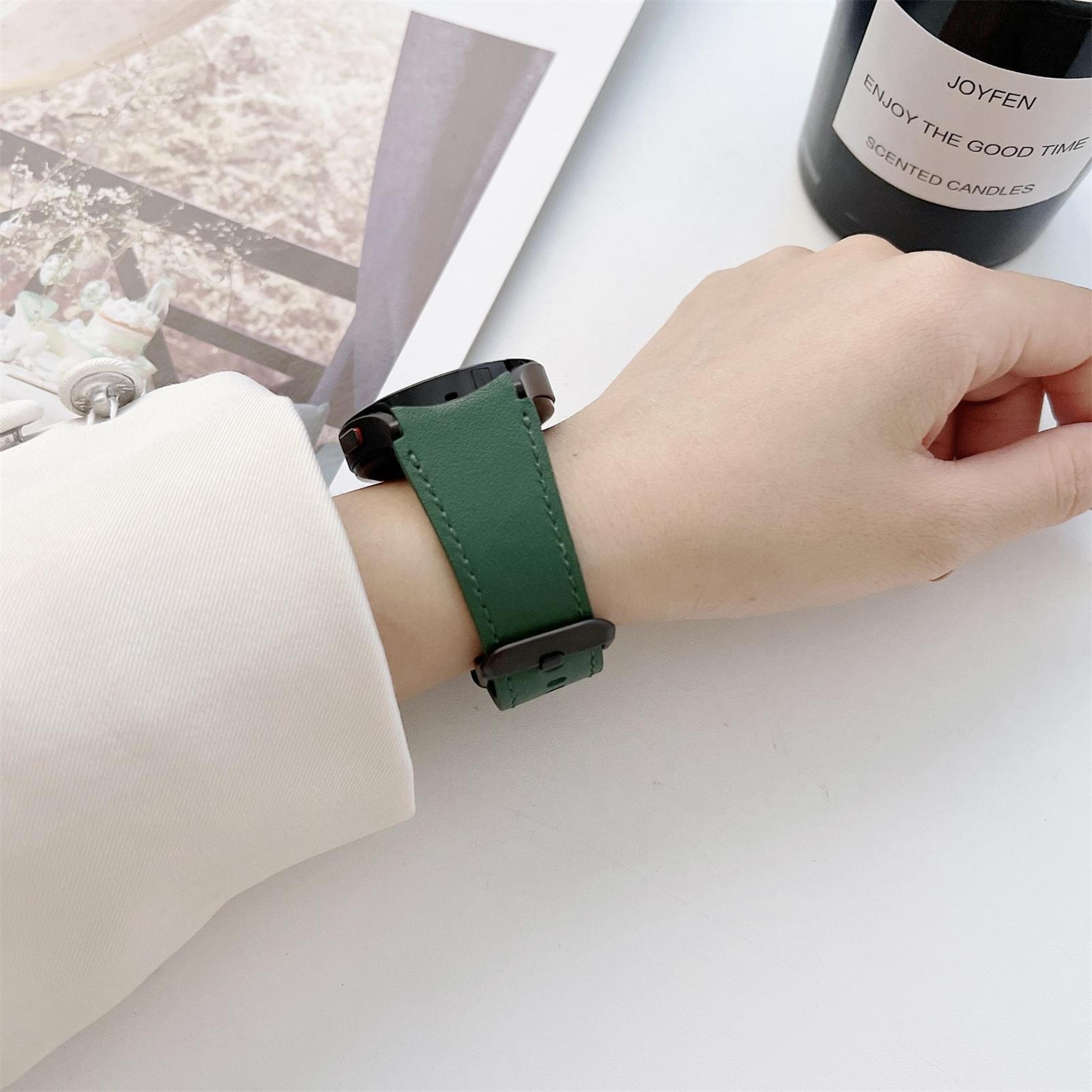 Samsung Galaxy Watch4 Leather Strap Double Sided Adjustable Replacement Watch Band 6