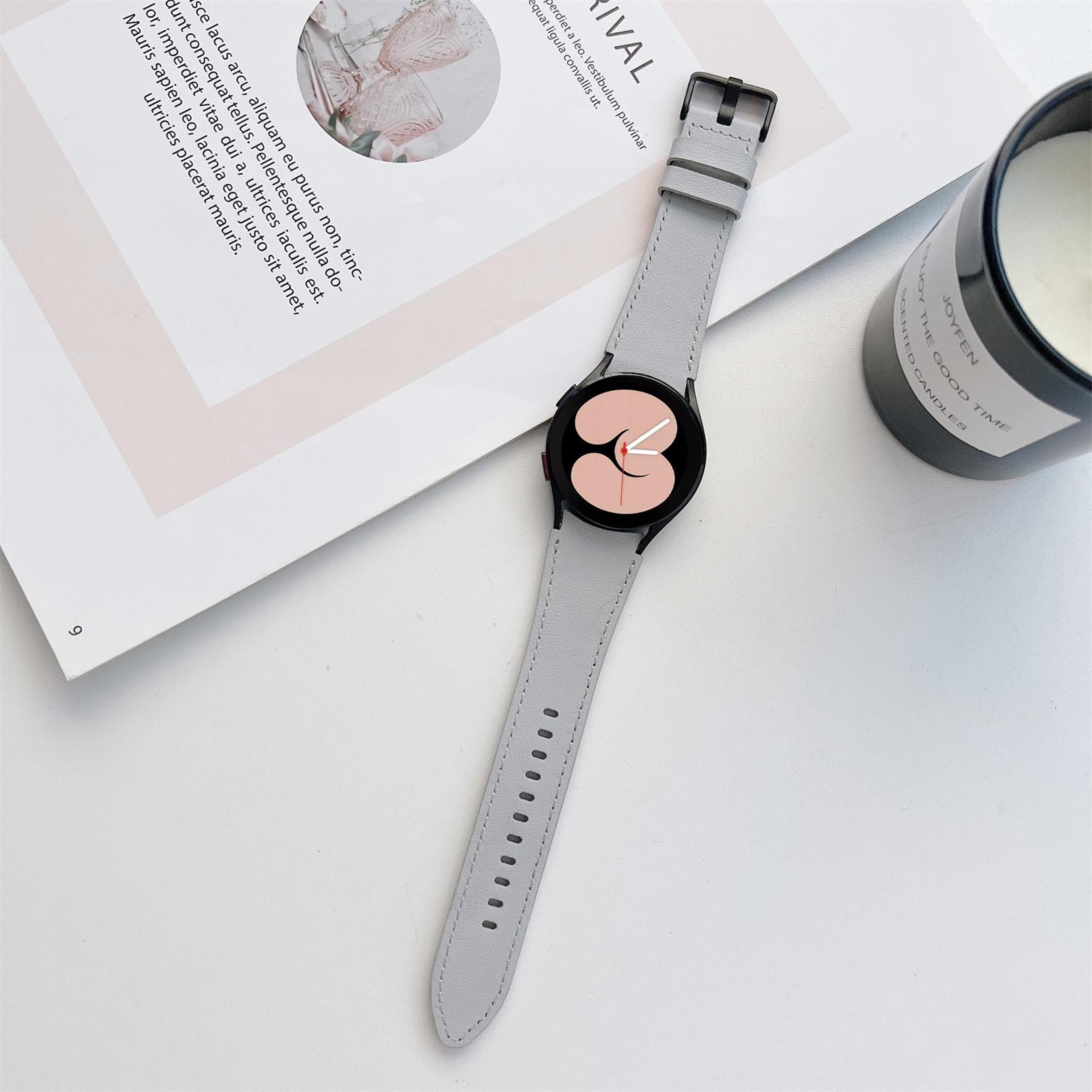 Samsung Galaxy Watch4 Leather Strap Double Sided Adjustable Replacement Watch Band 12