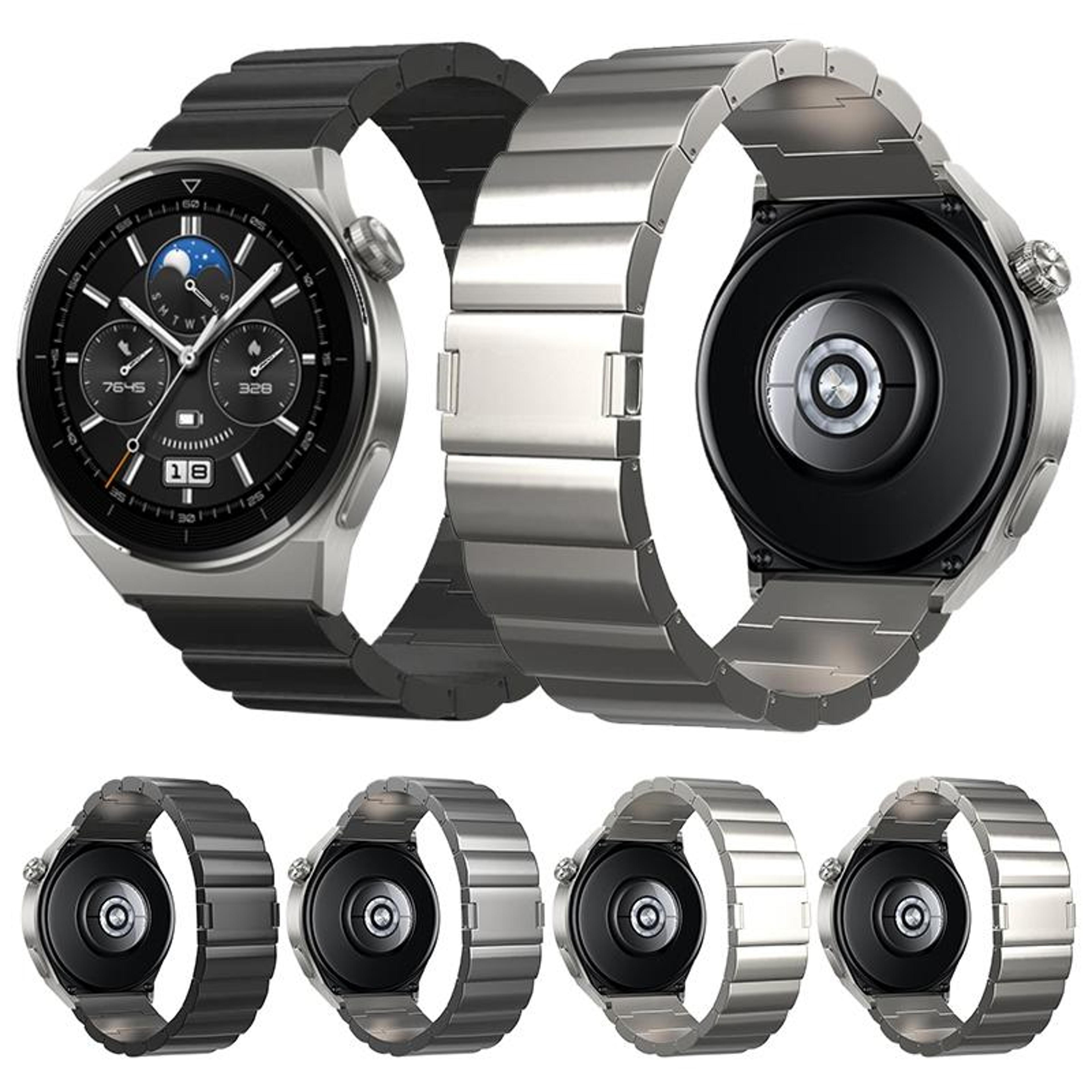 Titanium Watch Band With One Click Magnetic Buckle Metal Replacement Watch Strap 2