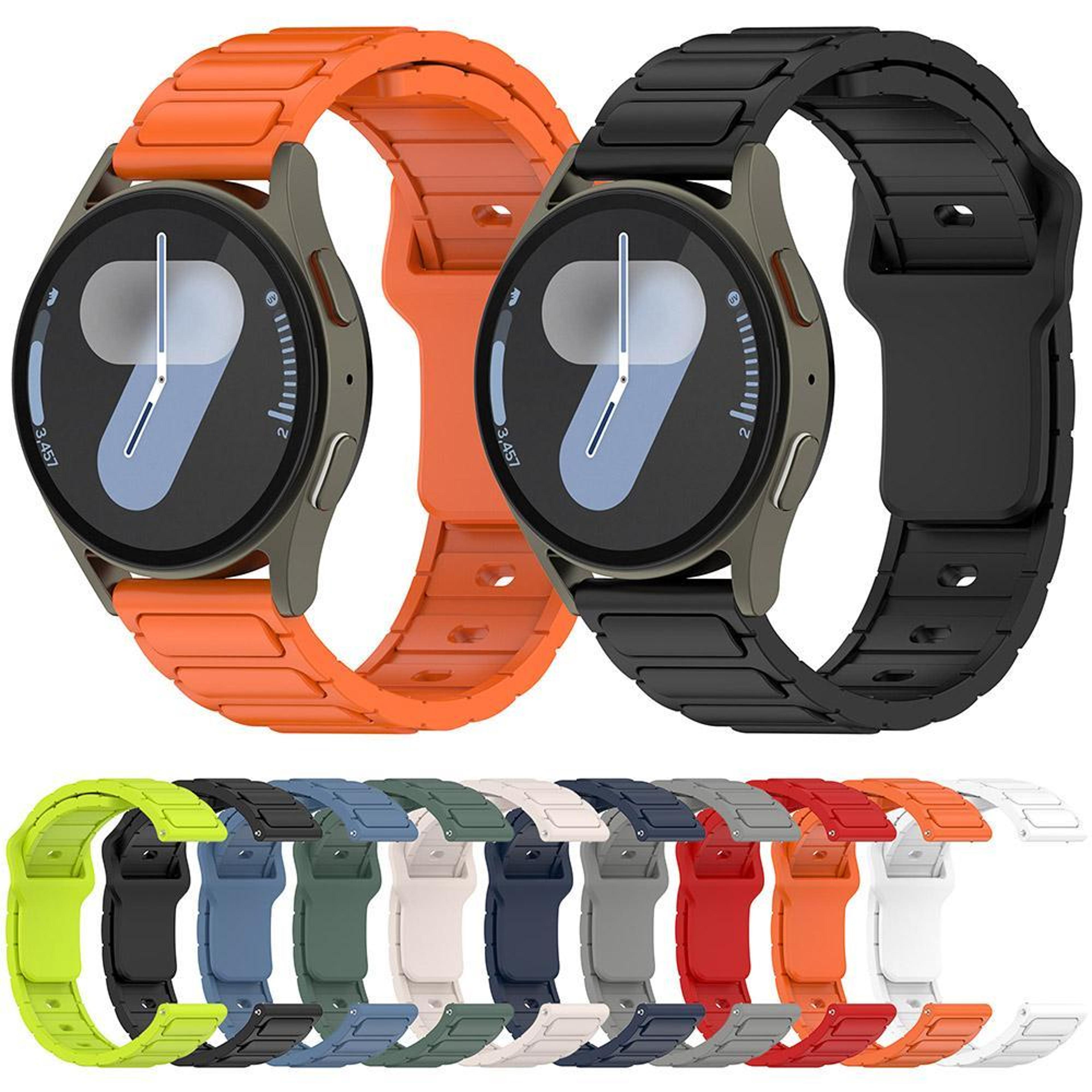 Silicone Watch Band Shaped Soft Adjustable Replacement Strap For Smartwatches 9