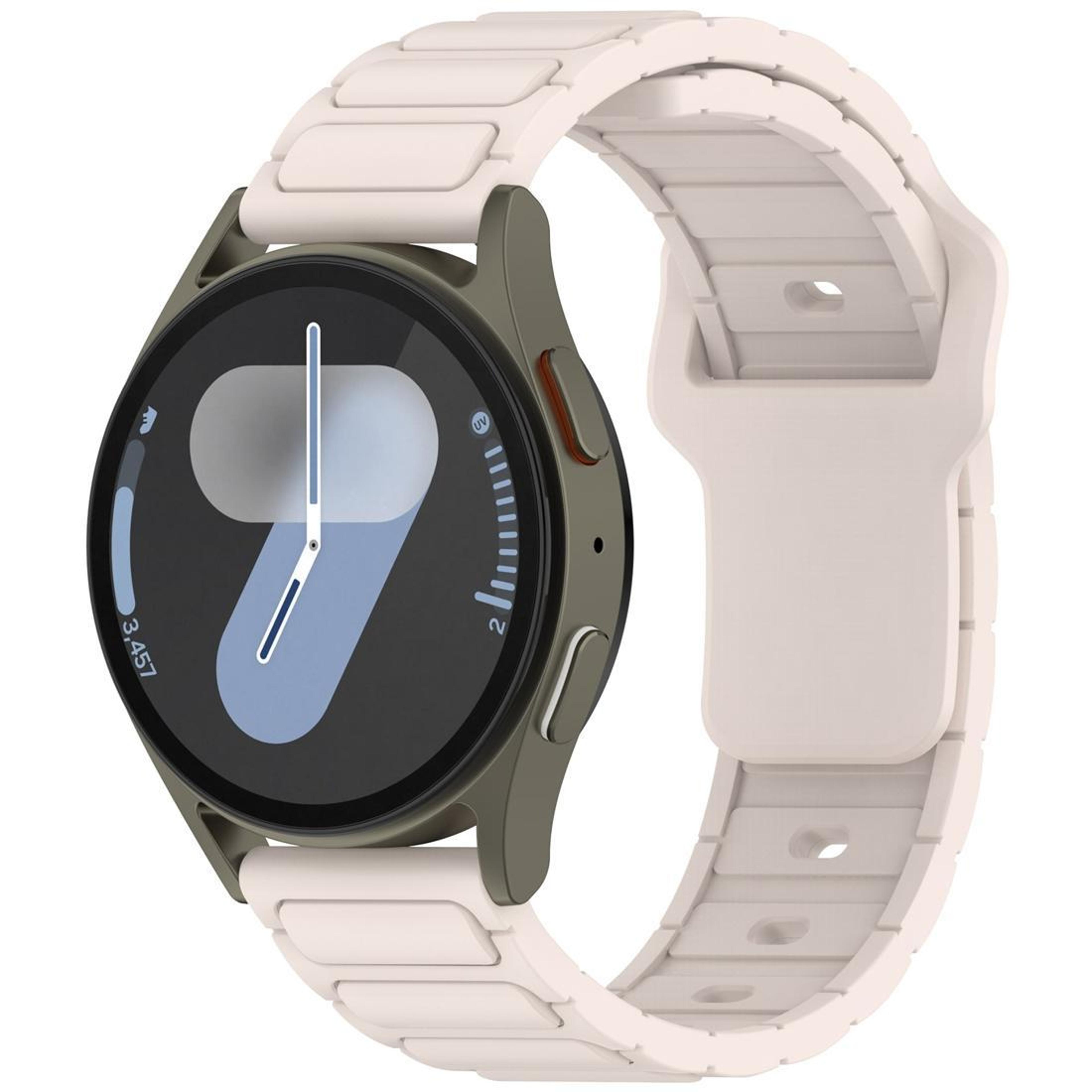 Silicone Watch Band Shaped Soft Adjustable Replacement Strap For Smartwatches 16